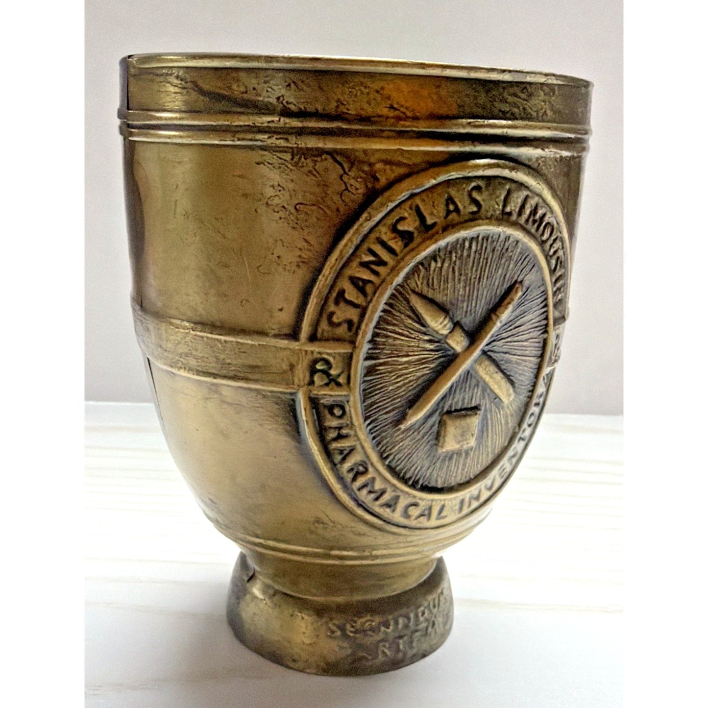 Vintage Schering Stanislas Limousin 22nd Collection Pestle Mortar Pharmacal Inve