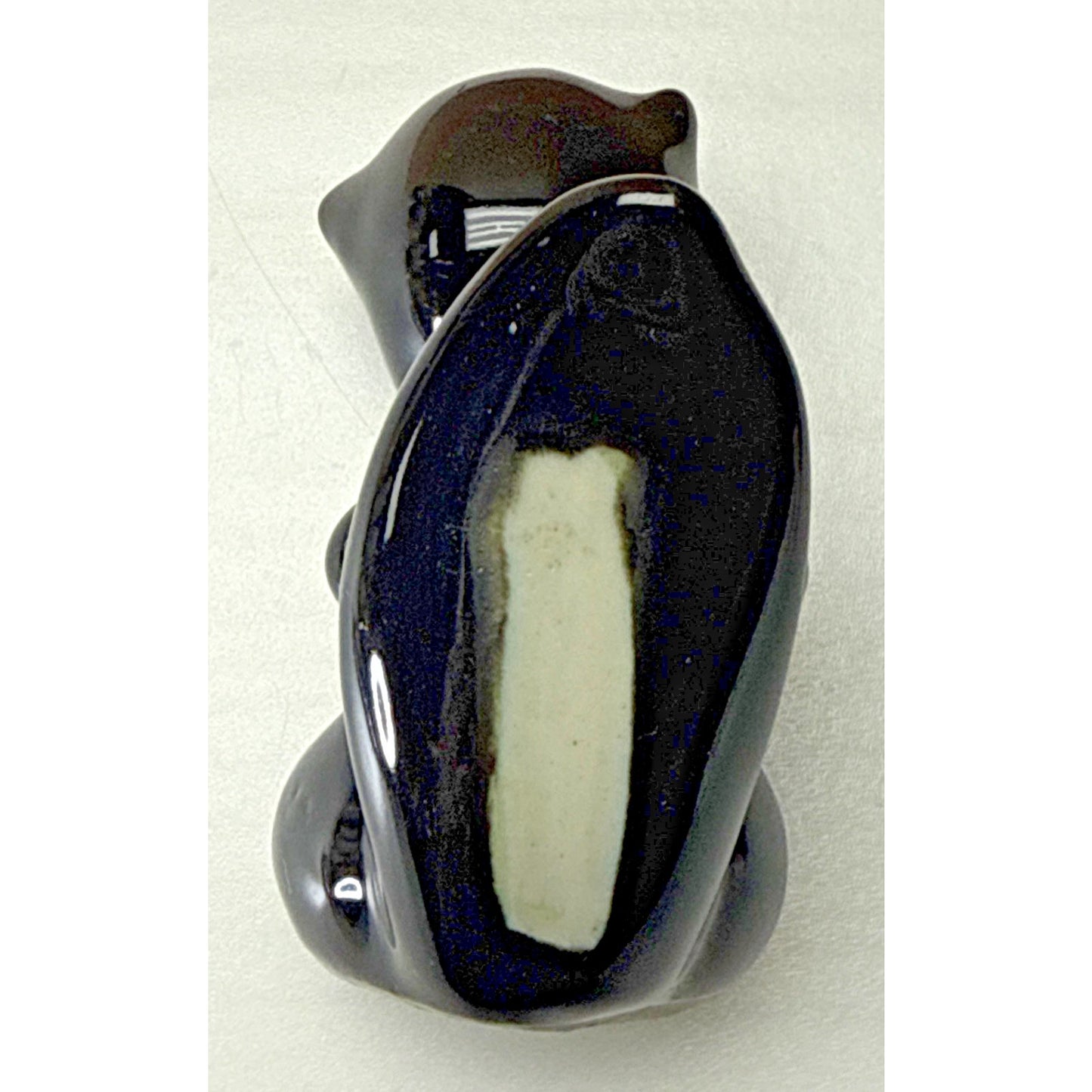 Vintage California Art Pottery Delee Black White De Skunk Stinkie Figurine