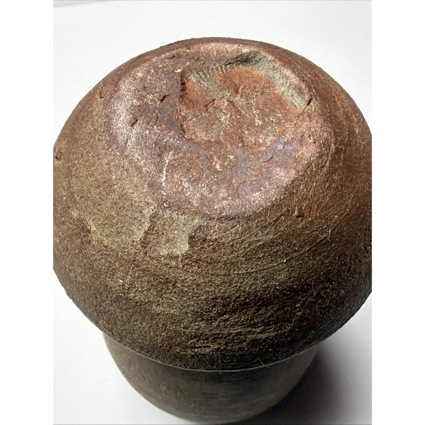 Old Japanese Bizen Pottery Earth Wood Fired Glazed Double Gourd Vase Read