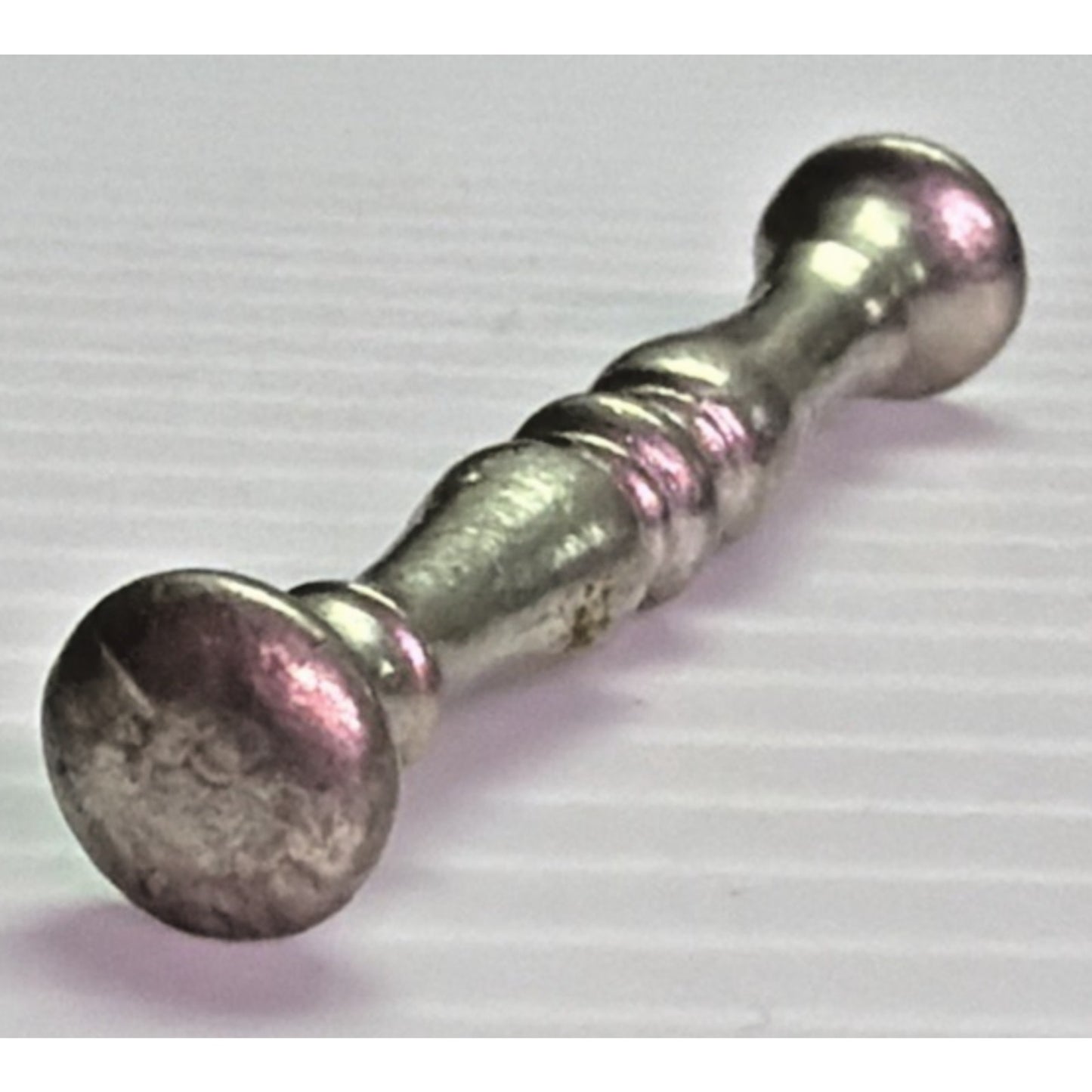 Vintage Mini Pestle Mortar Silver Metal Pewter