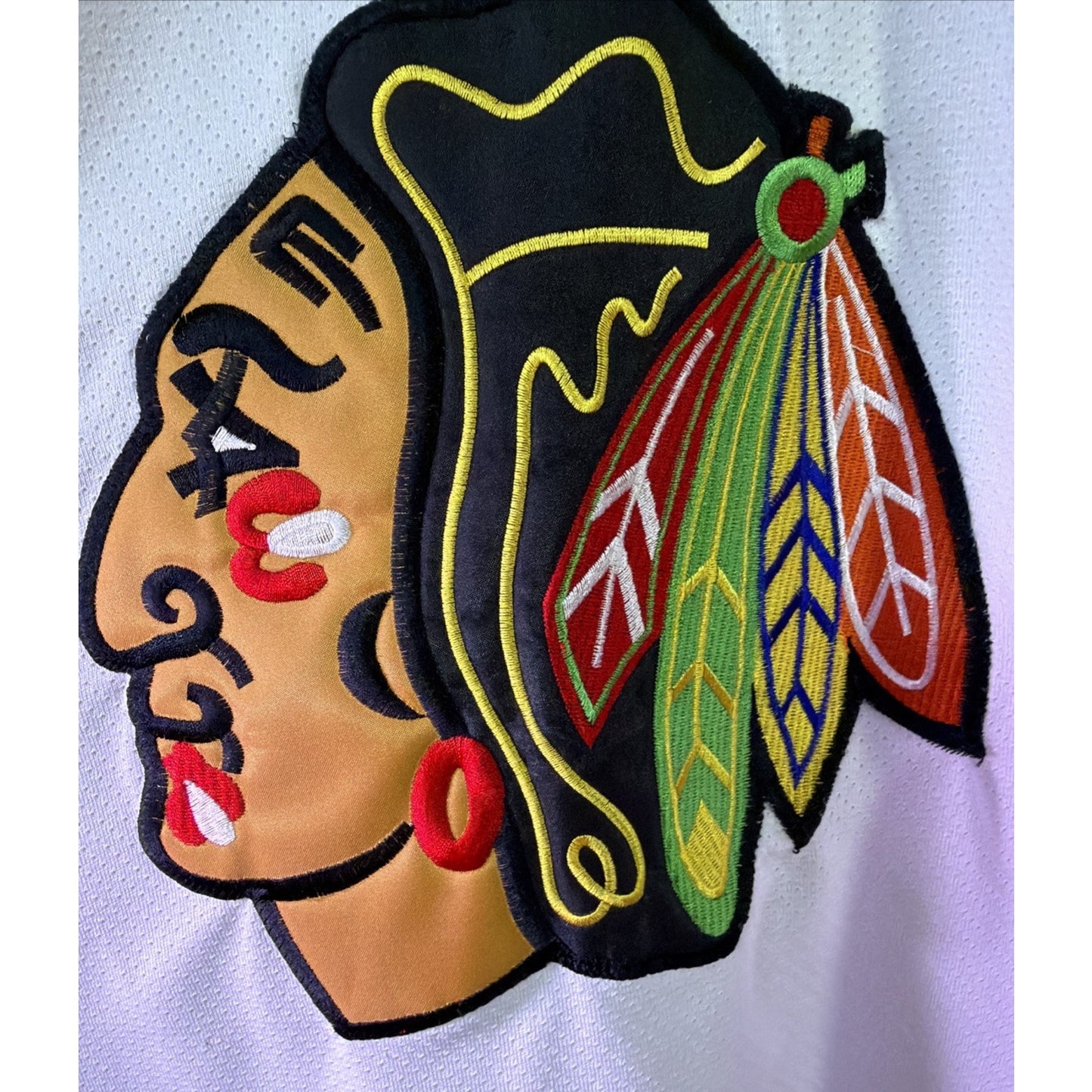 Vtg NHL Chicago Black Hawks Hockey Jeremy Roenick #27 Starter Jersey XXL As Is
