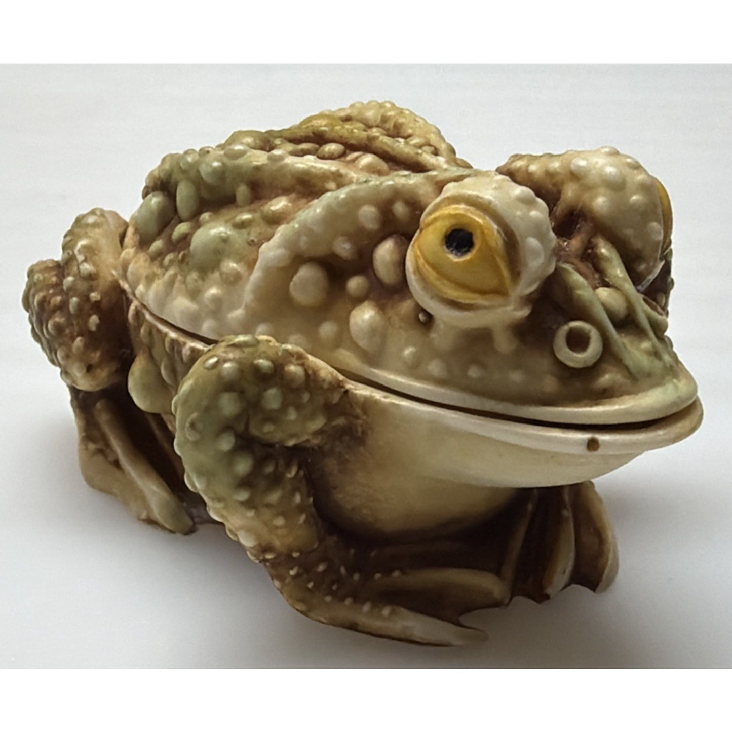 Vtg Harmony Kingdom Frog Toad Treasure Jests Princely Thoughts Figurine Trinket