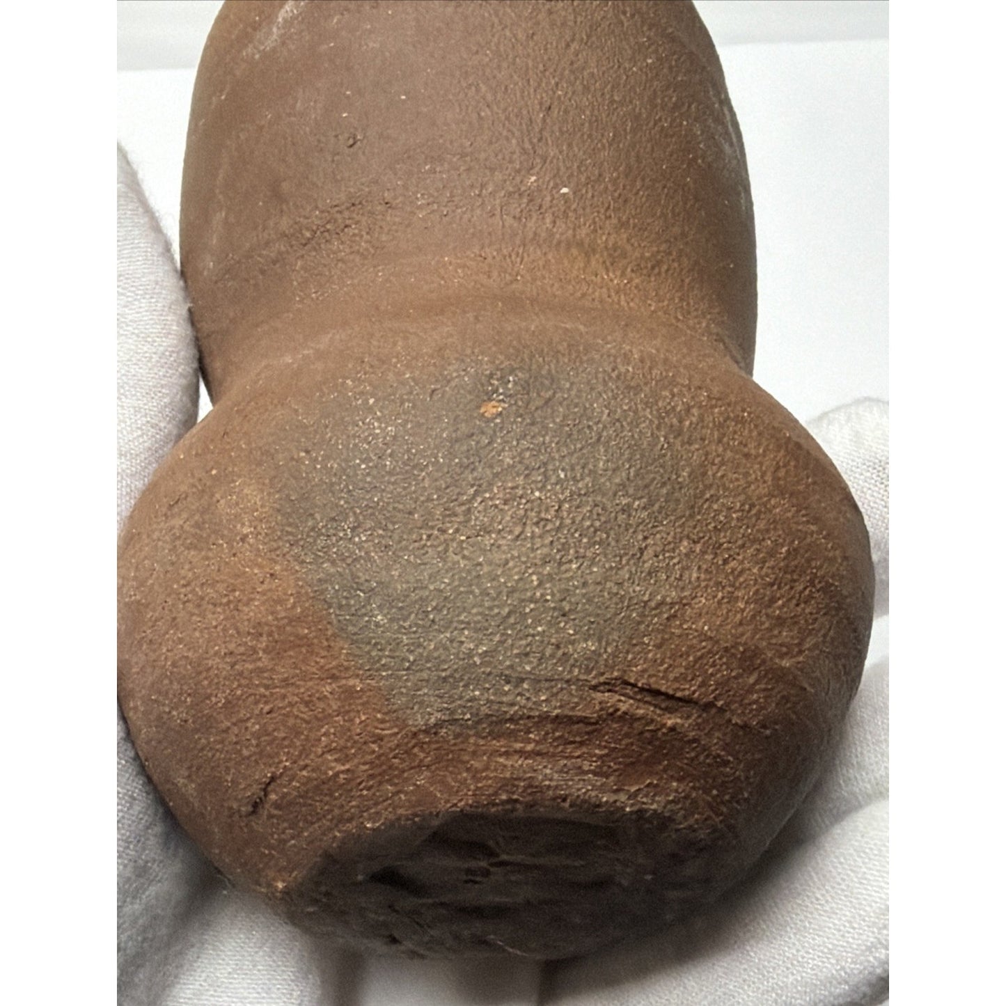 Old Japanese Bizen Pottery Earth Wood Fired Glazed Double Gourd Vase Read