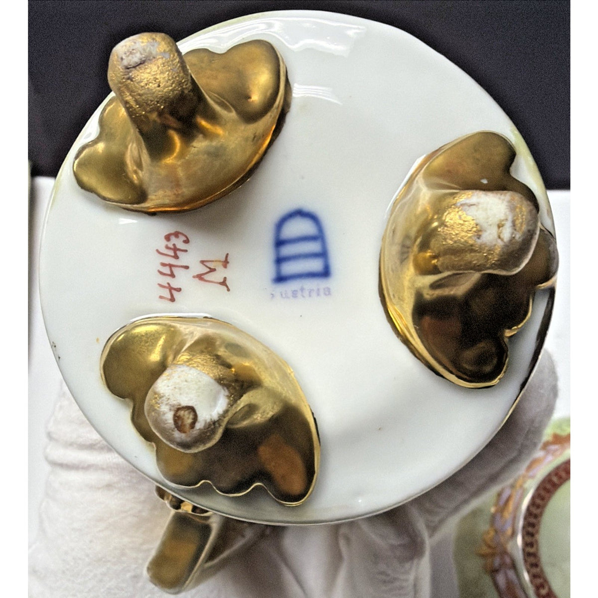Antique Royal Vienna Style Mocha Set Service Sugar Creamer Victorian As Is 4443M