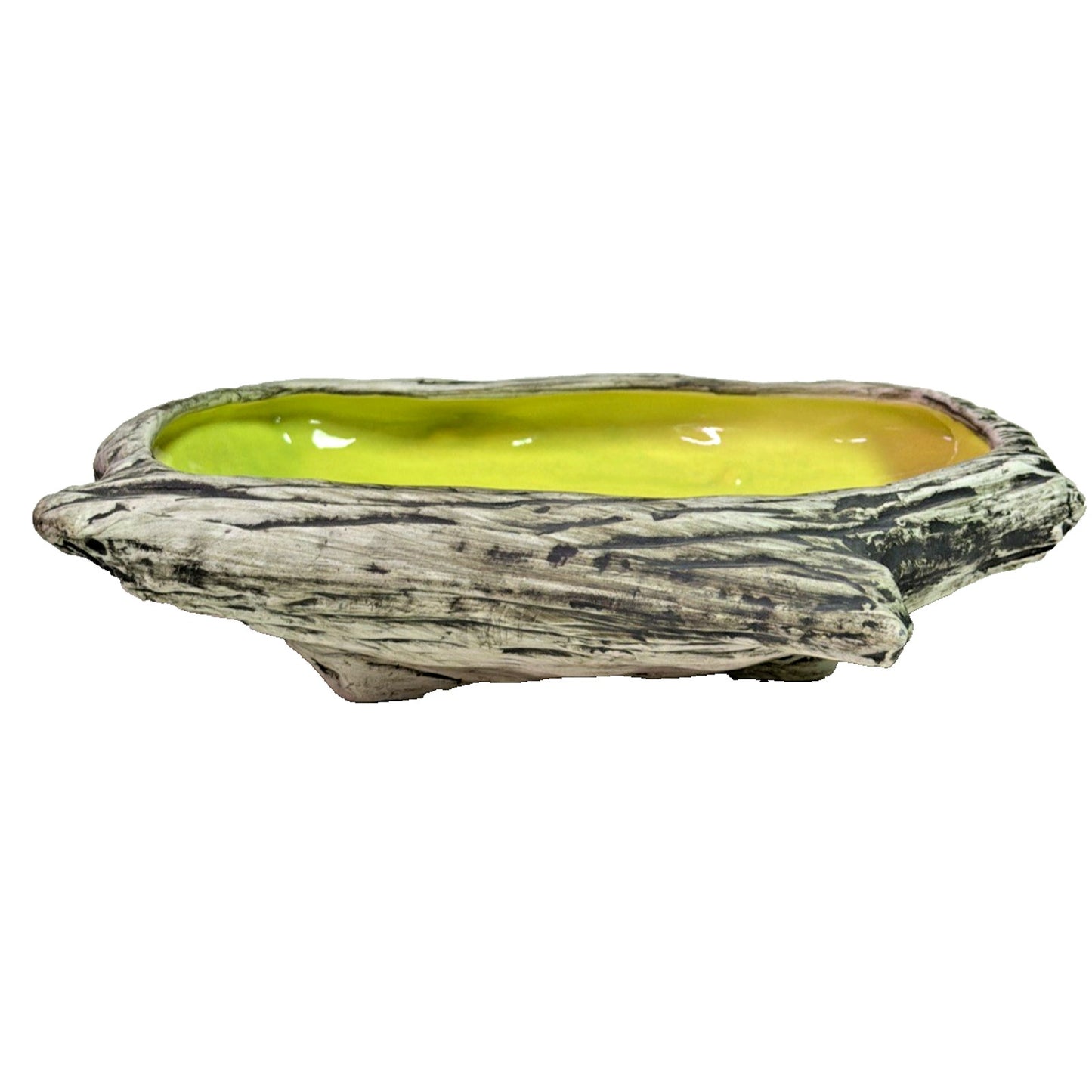 William WM S Frazier California Art Pottery Driftwood Console Candle Holder #414
