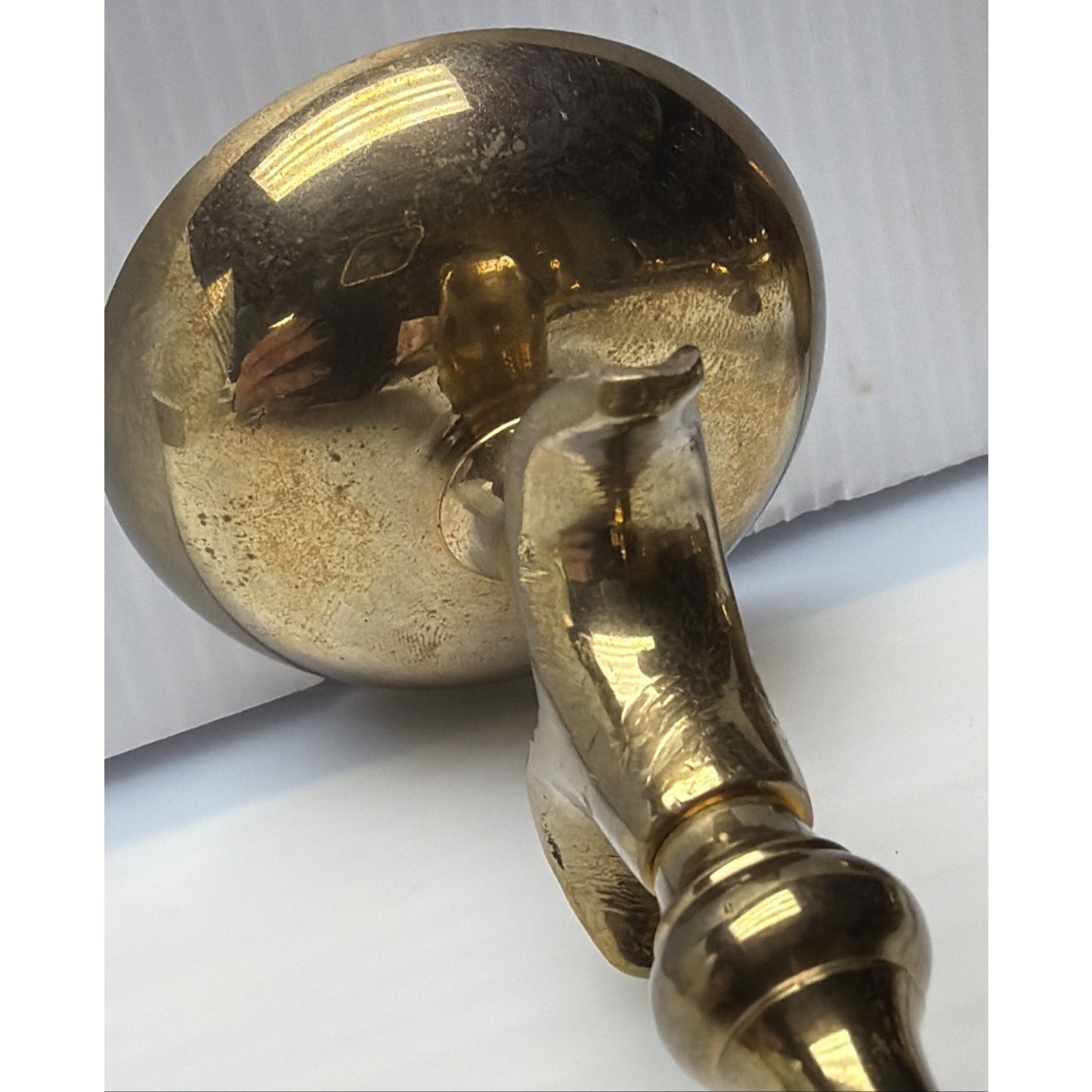 Vintage Lot of 3 Tripod Taper Candle Holders Brass Adirondack Deco Style