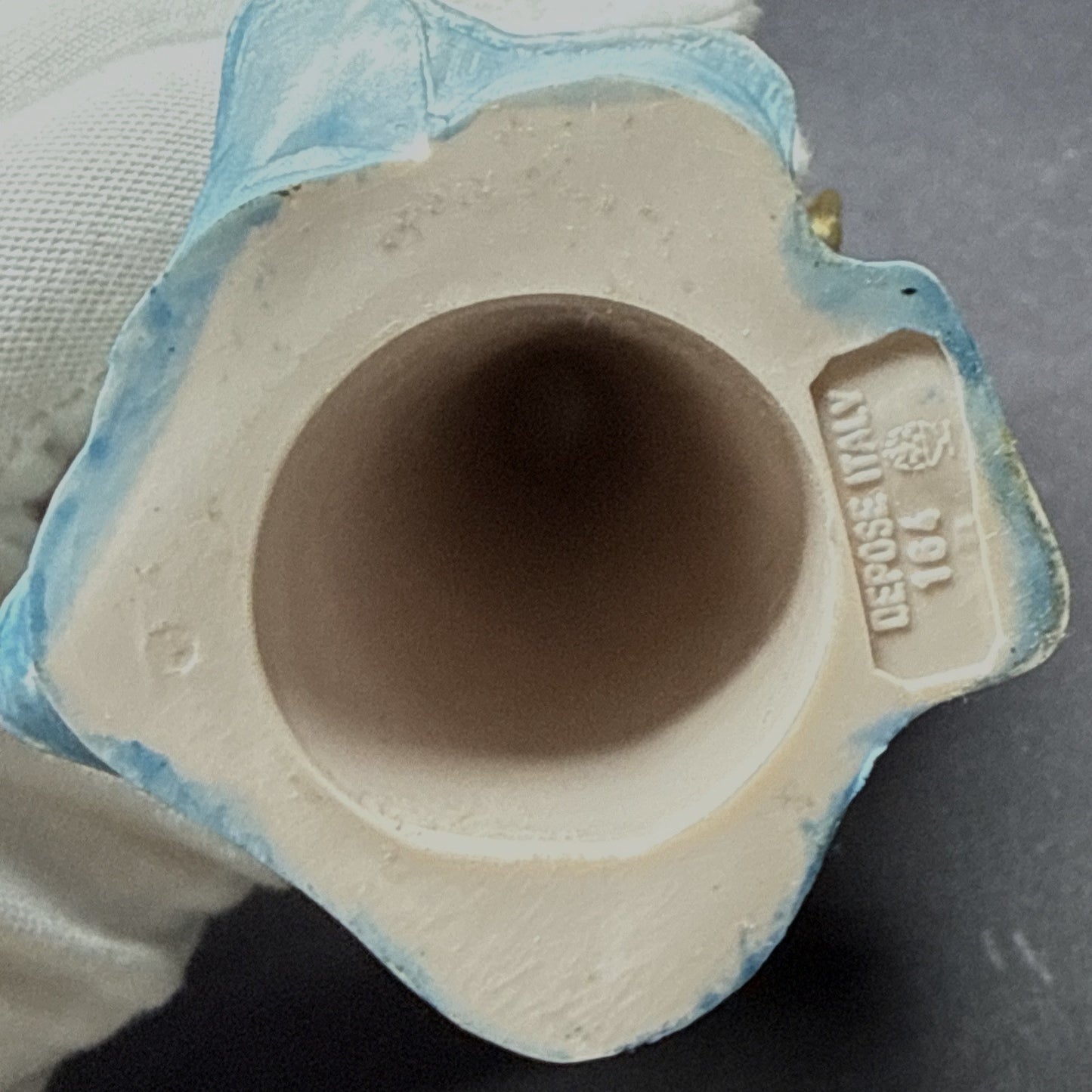 Vintage Fontanini Depose Italy 164 Nativity Angel Mandolin Spider Mark Tags