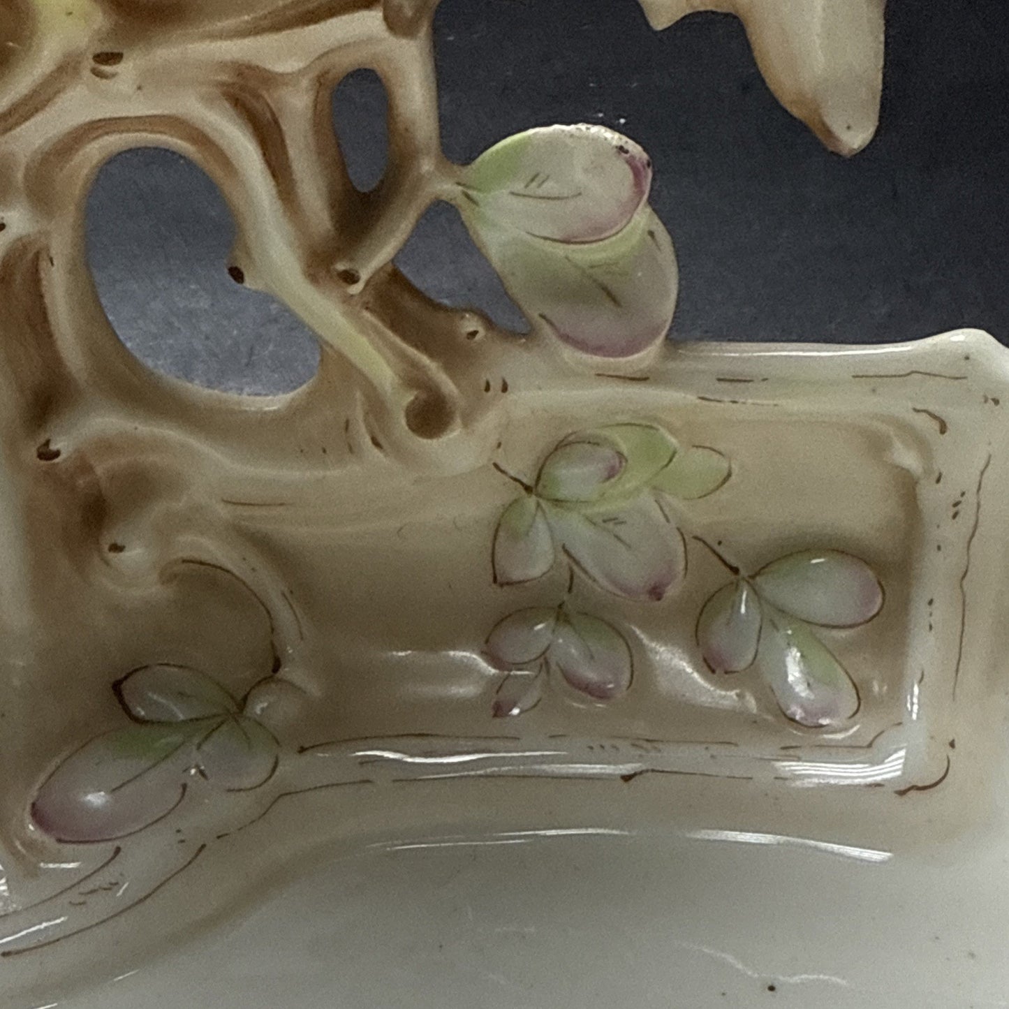 Art Nouveau Art Pottery Majolica Eagle Jardiniere Planter Display Austria