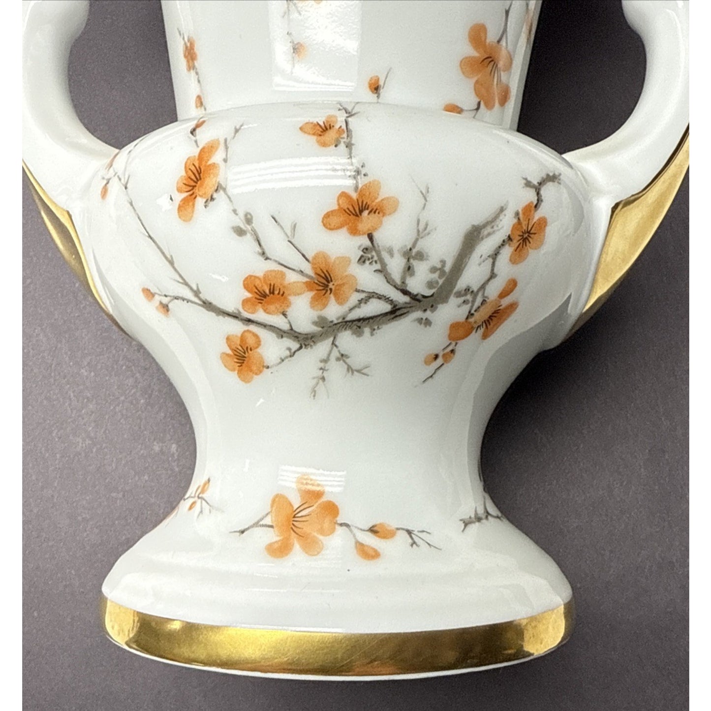 KPM Handarbeit Royal Porzellan Bavaria Trophy Vase Chinoiserie Asian Butterfly