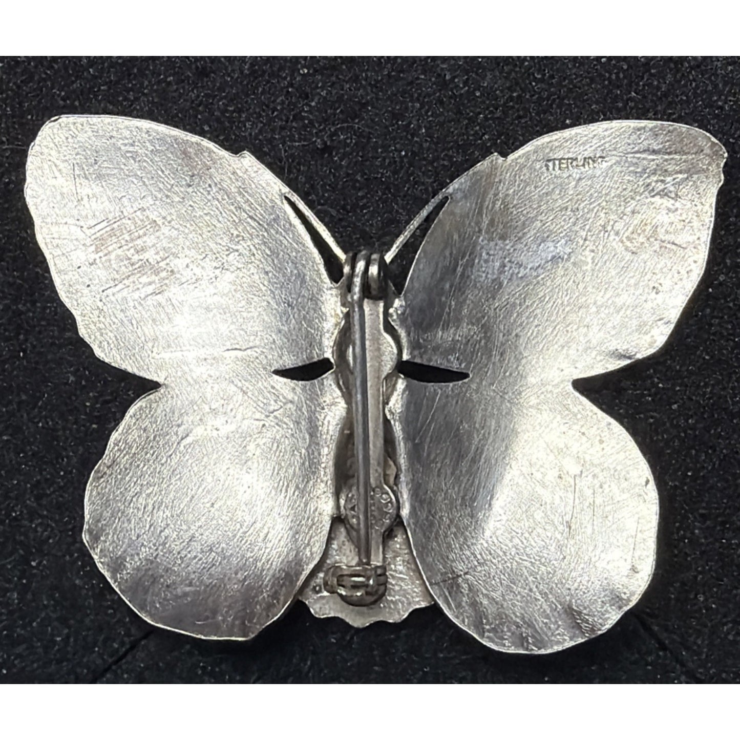 Vintage Sterling Silver Butterfly Brooch Pin Mayo Clinic Rochester MN Pat Pend
