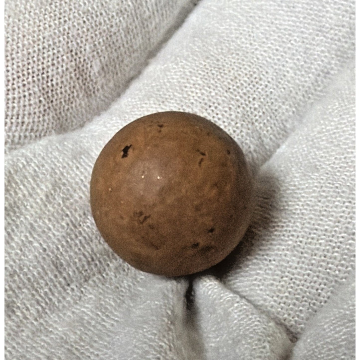 Antique Lot of 4 Clay Marbles As Is Yellow Brown Red