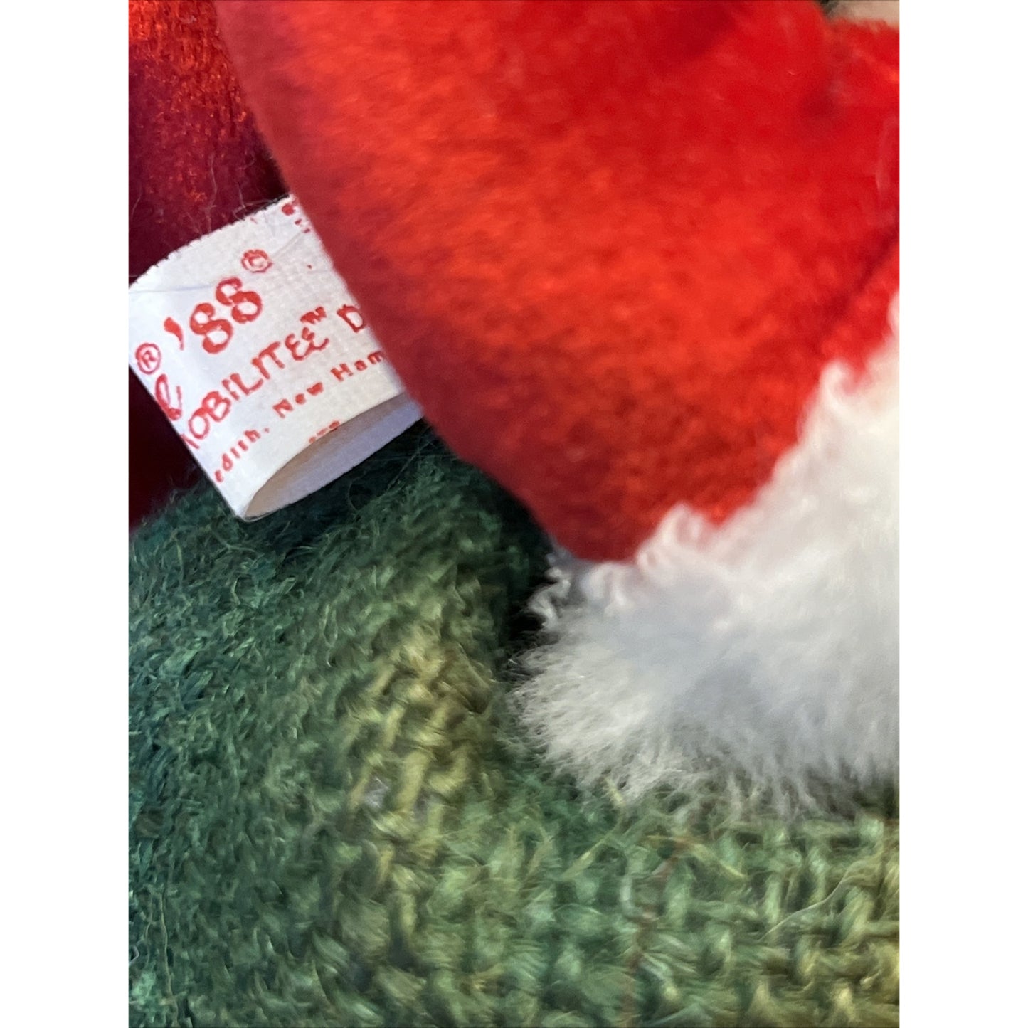 Vintage Annalee Doll Santa Bear Burlap Bag Jolly Christmas