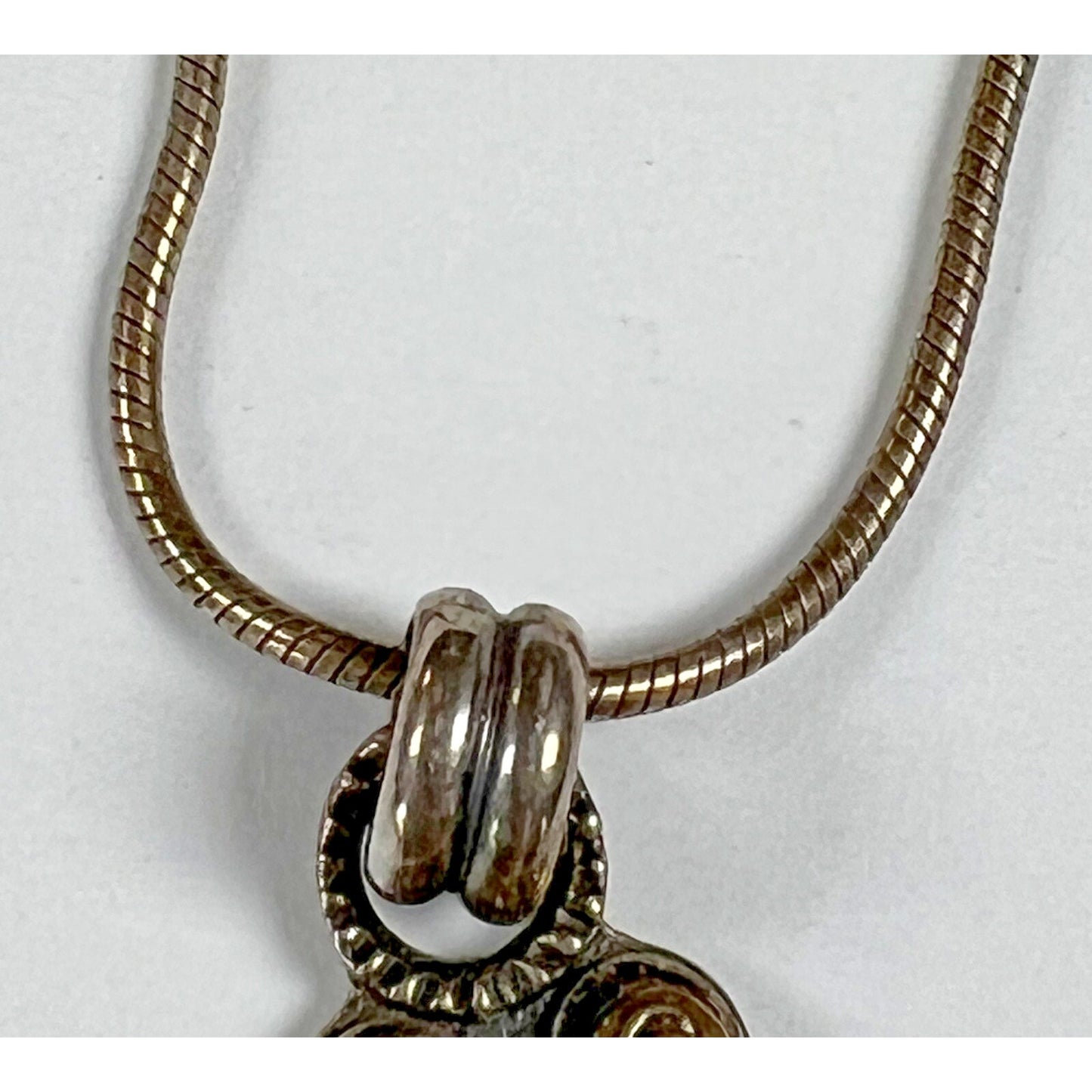 Reflective Jewelry Ravena 14k Sterling Silver Pendant Snake Eye Garnet Necklace