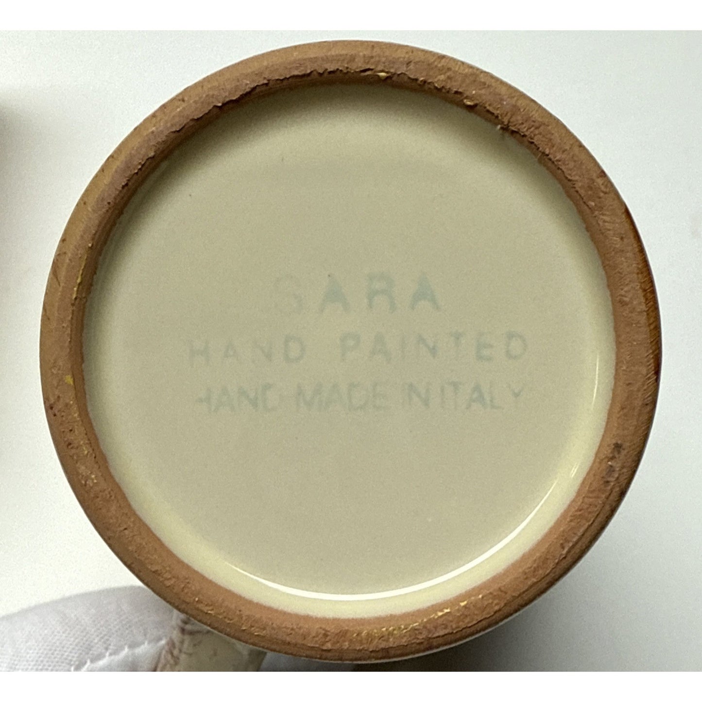 Vintage Lot of 2 Sara Hand Painted Rooster Mugs Italy Folk Art Farmhouse