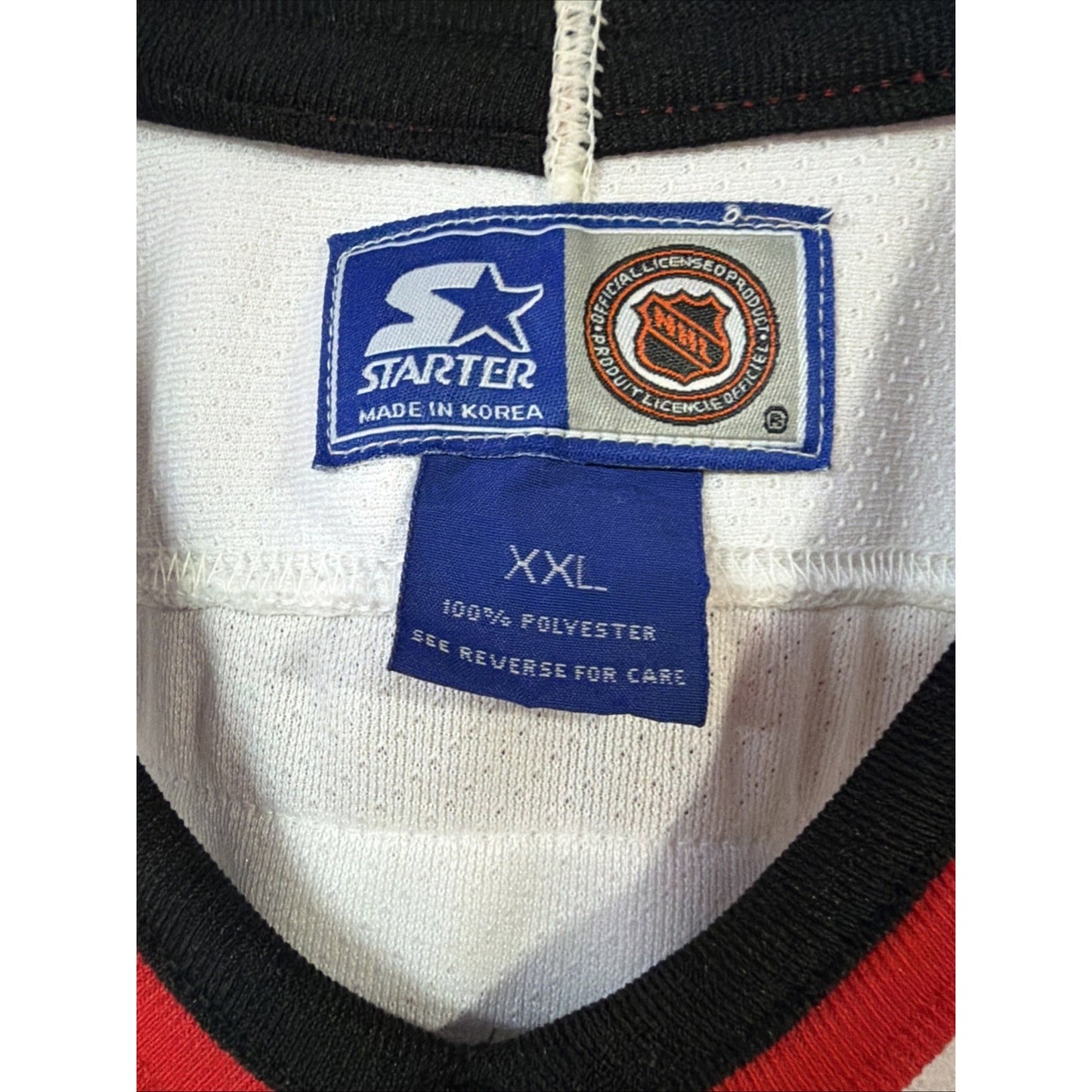 Vtg NHL Chicago Black Hawks Hockey Jeremy Roenick #27 Starter Jersey XXL As Is