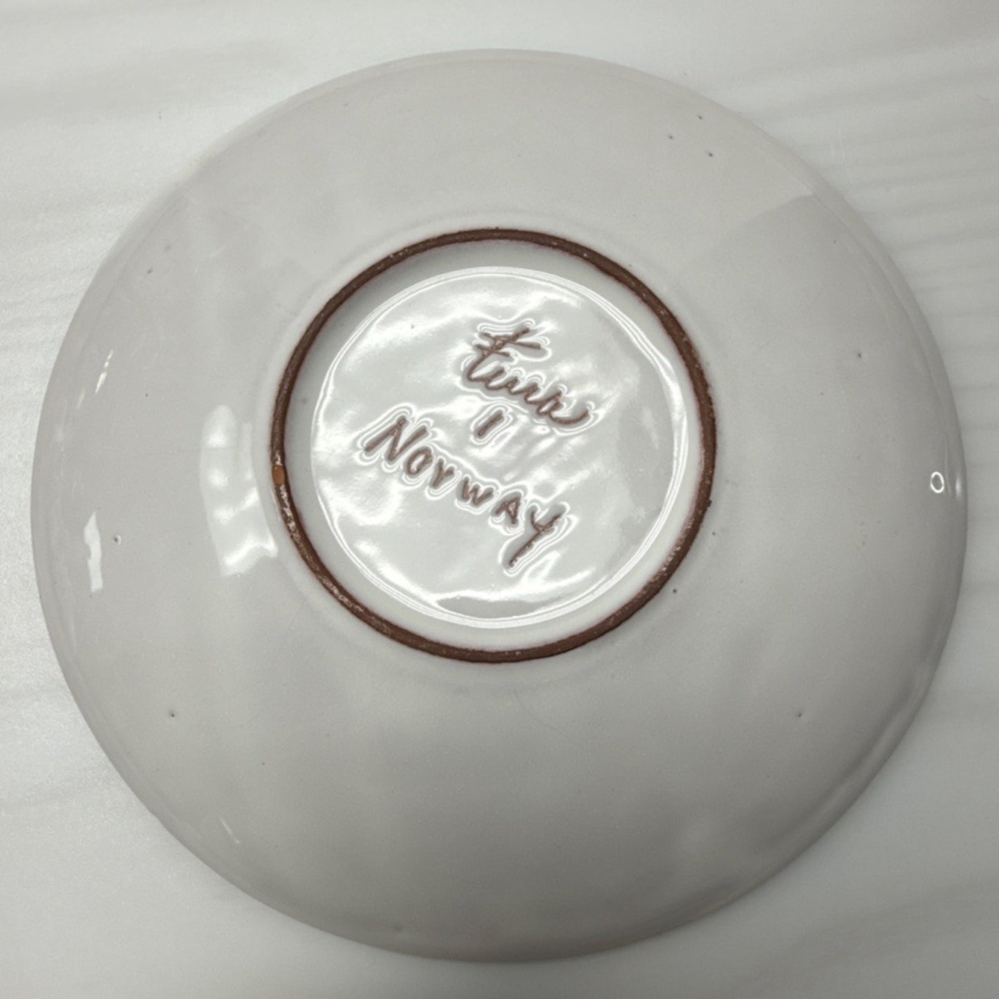 Vintage Terra 1 Norway Hand Painted Folk Art Plate Greetings from Rjukan Girl