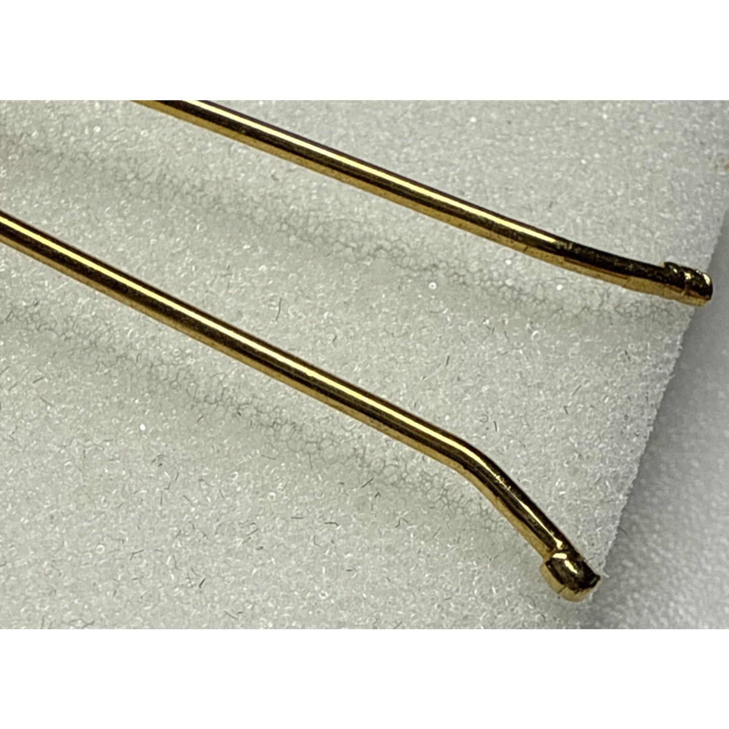 Vintage Twisted Rope Gold Tone Metal Hair Barrette Square