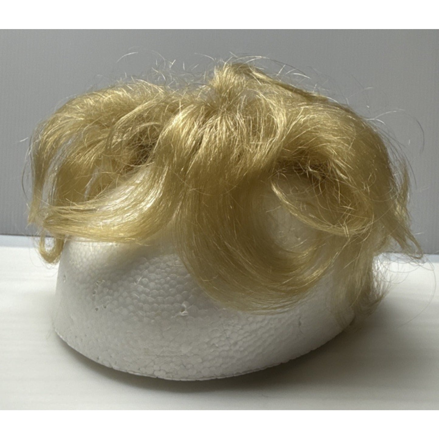 Vtg Fashion Tress Hair Piece Topper Blonde Curls France Net Bows Original Box
