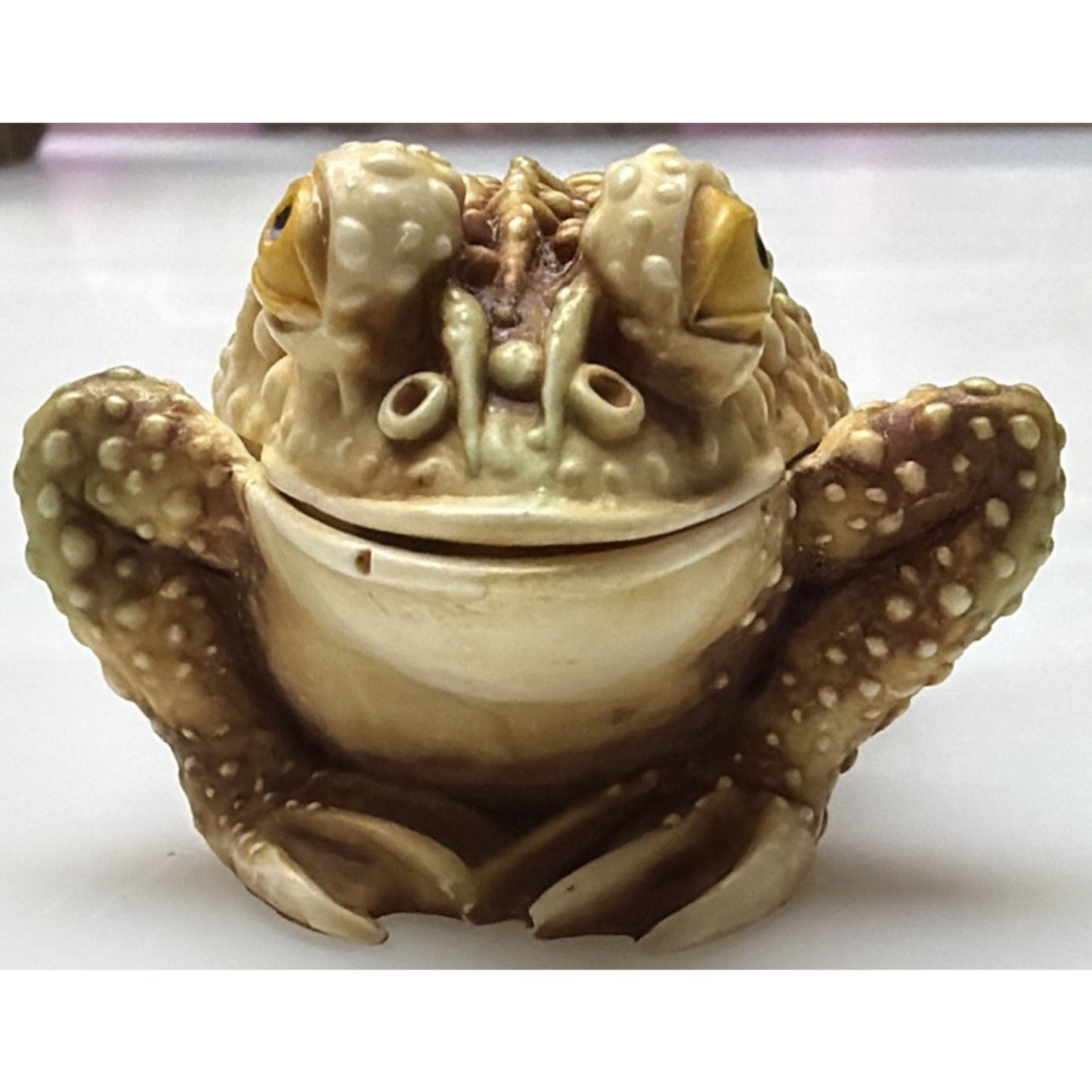 Vtg Harmony Kingdom Frog Toad Treasure Jests Princely Thoughts Figurine Trinket