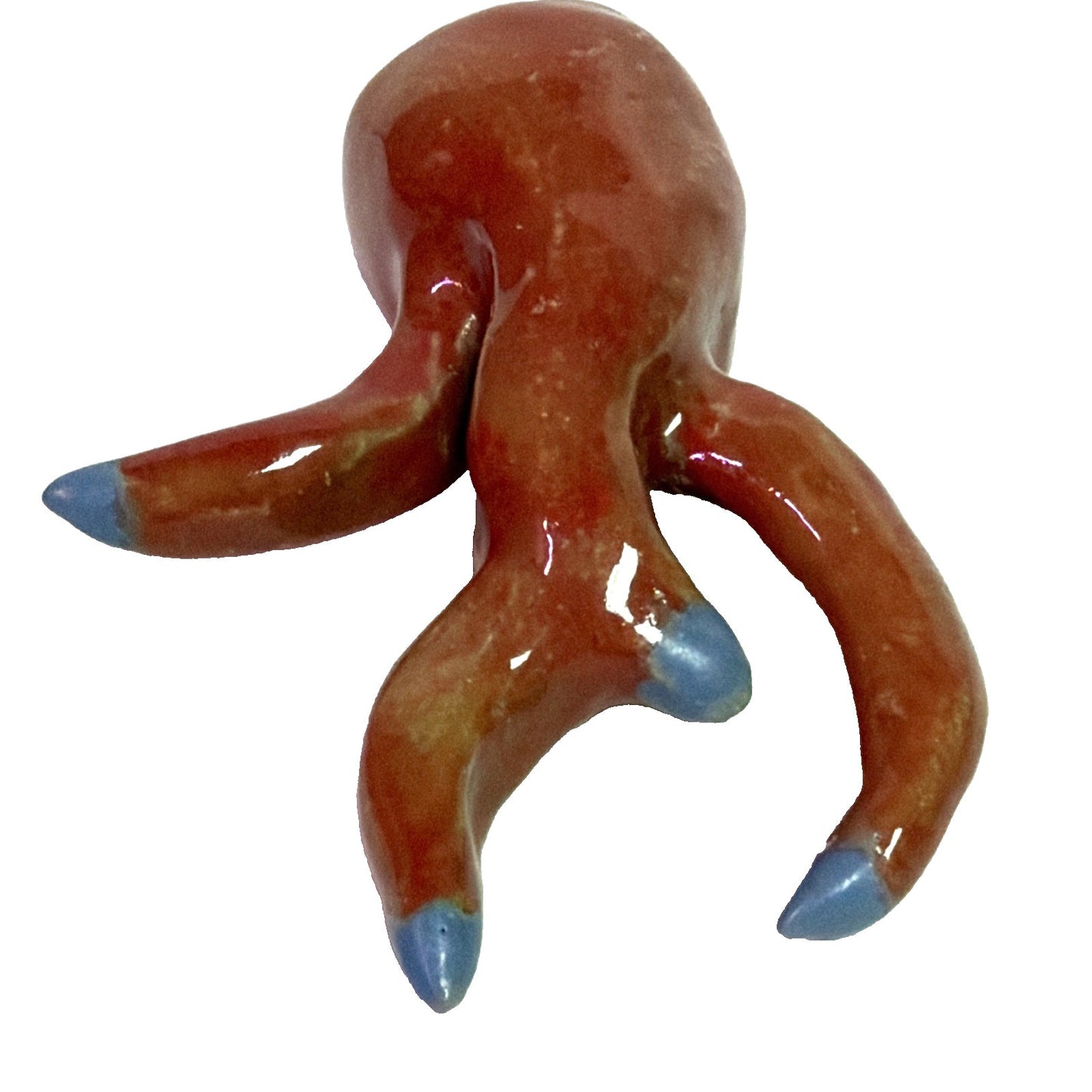 Lot of 2 Anemone Sea Creature Reef Coral Sculptures Organic Ring Jewelry Holders