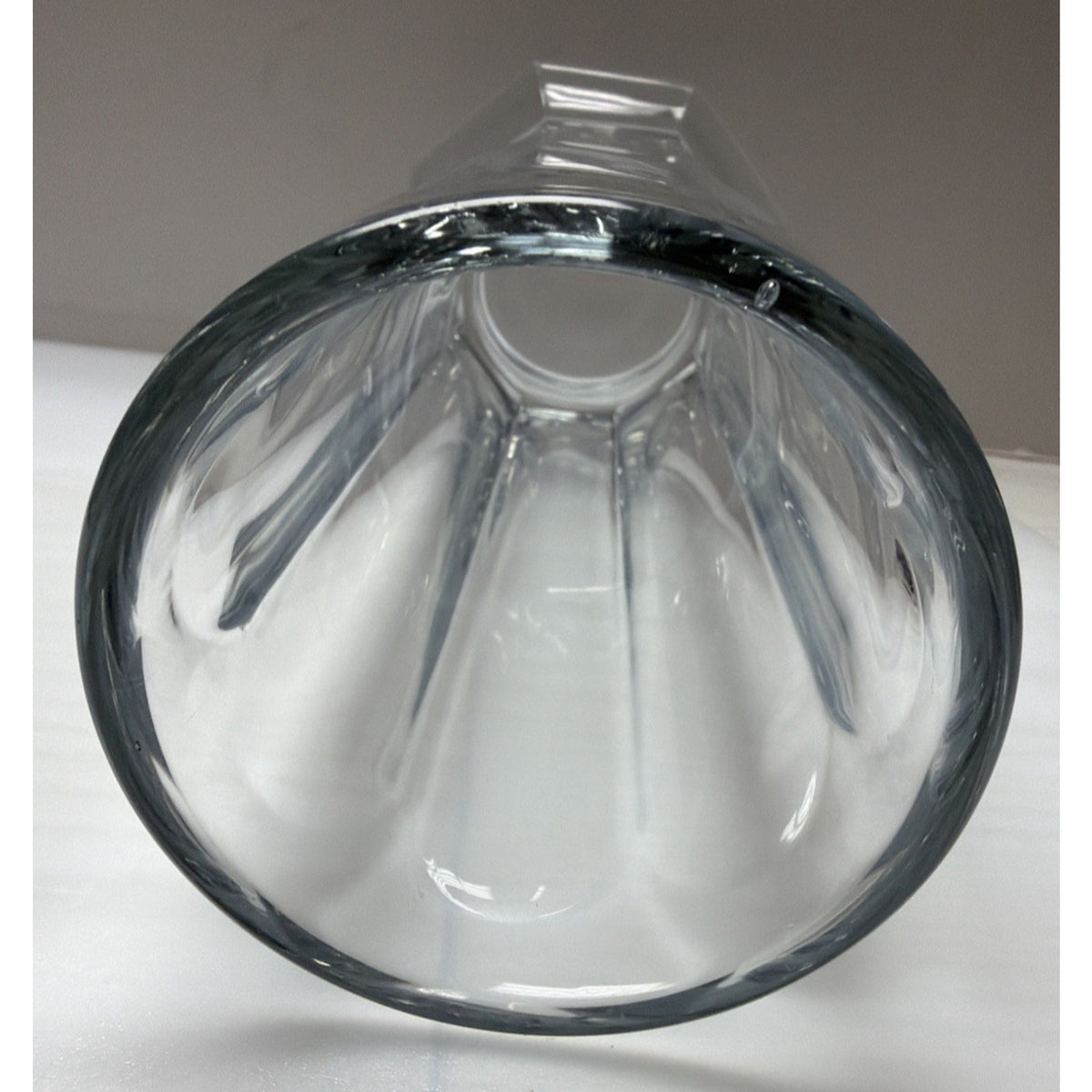 EAPG Heisey Glass Colonial Panel Clear Straw Jar #331 No Lid As Is