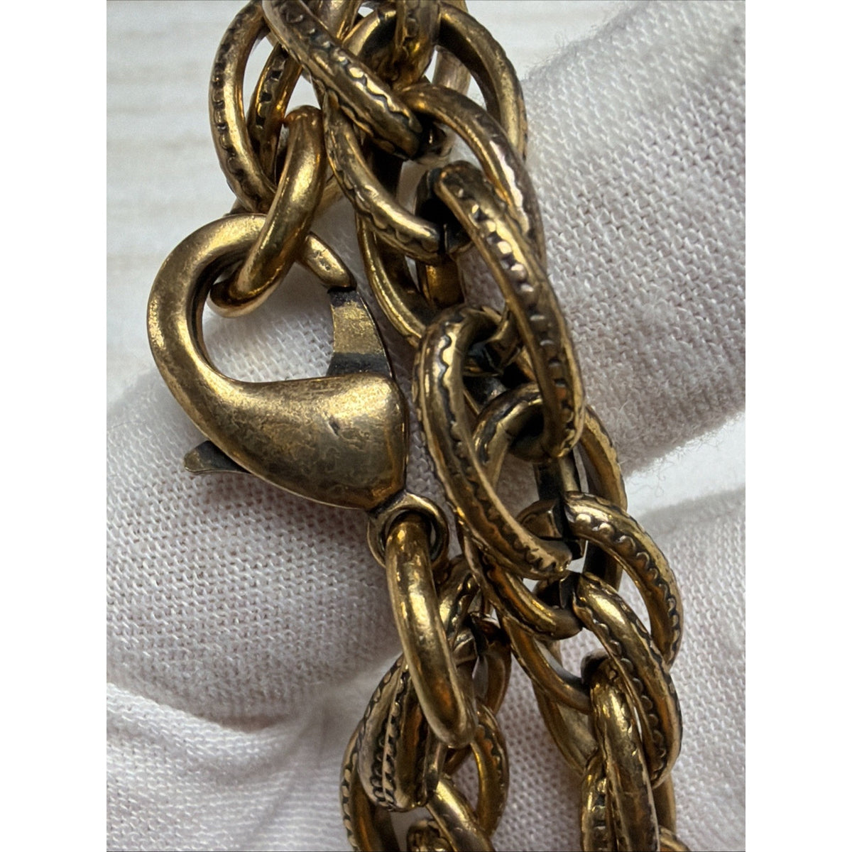 Vintage Coin Charm Bracelet Statement Medallion Florin Saint Jean Baptiste