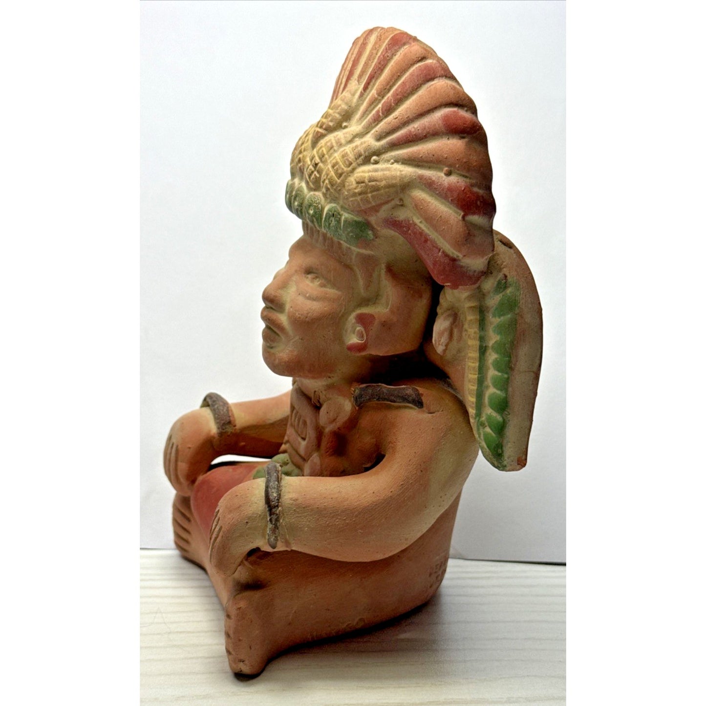 Vtg Hun Hunahpu Mayan Maize God Clay Sculpture Reproduction Autina 3955/6019