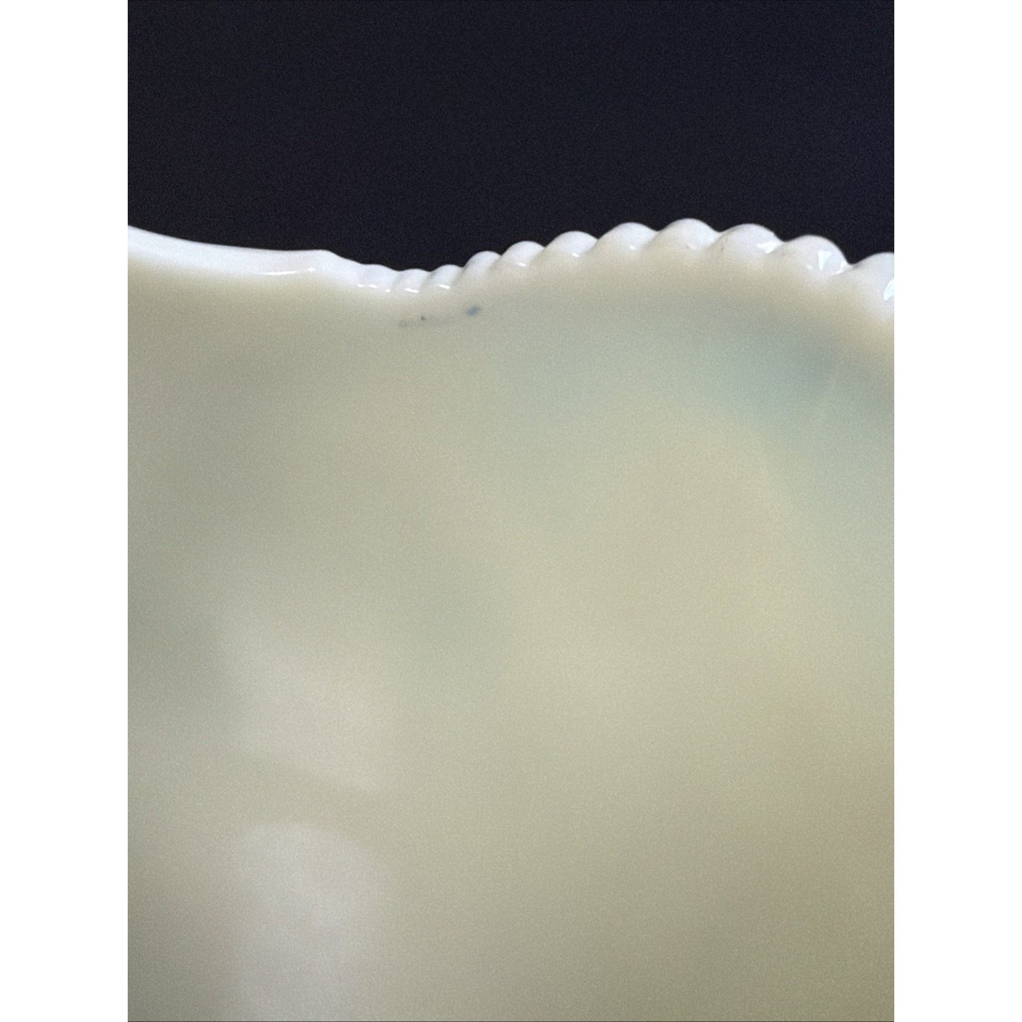EAPG National Northwood Glass Iris Wild Bouquet Custard Spooner Spill Uranium