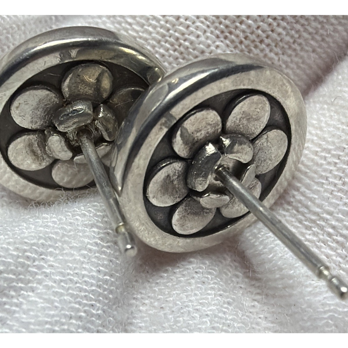 Brighton Contempo Post Earrings JA9908 Silver Swirl Abstract