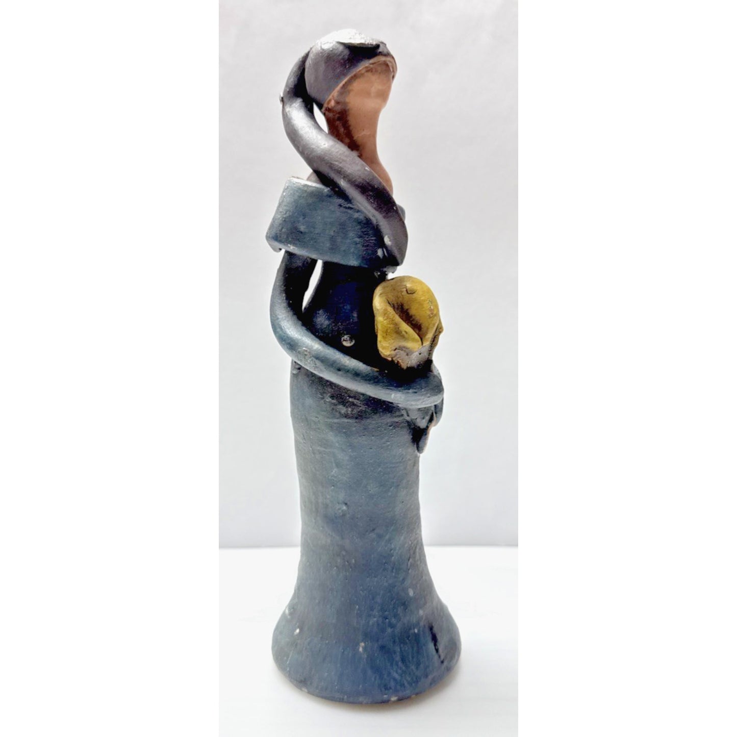 Muneca Sin Rostro Faceless Doll Clay Artensia Dominican Republic Handmade Statue