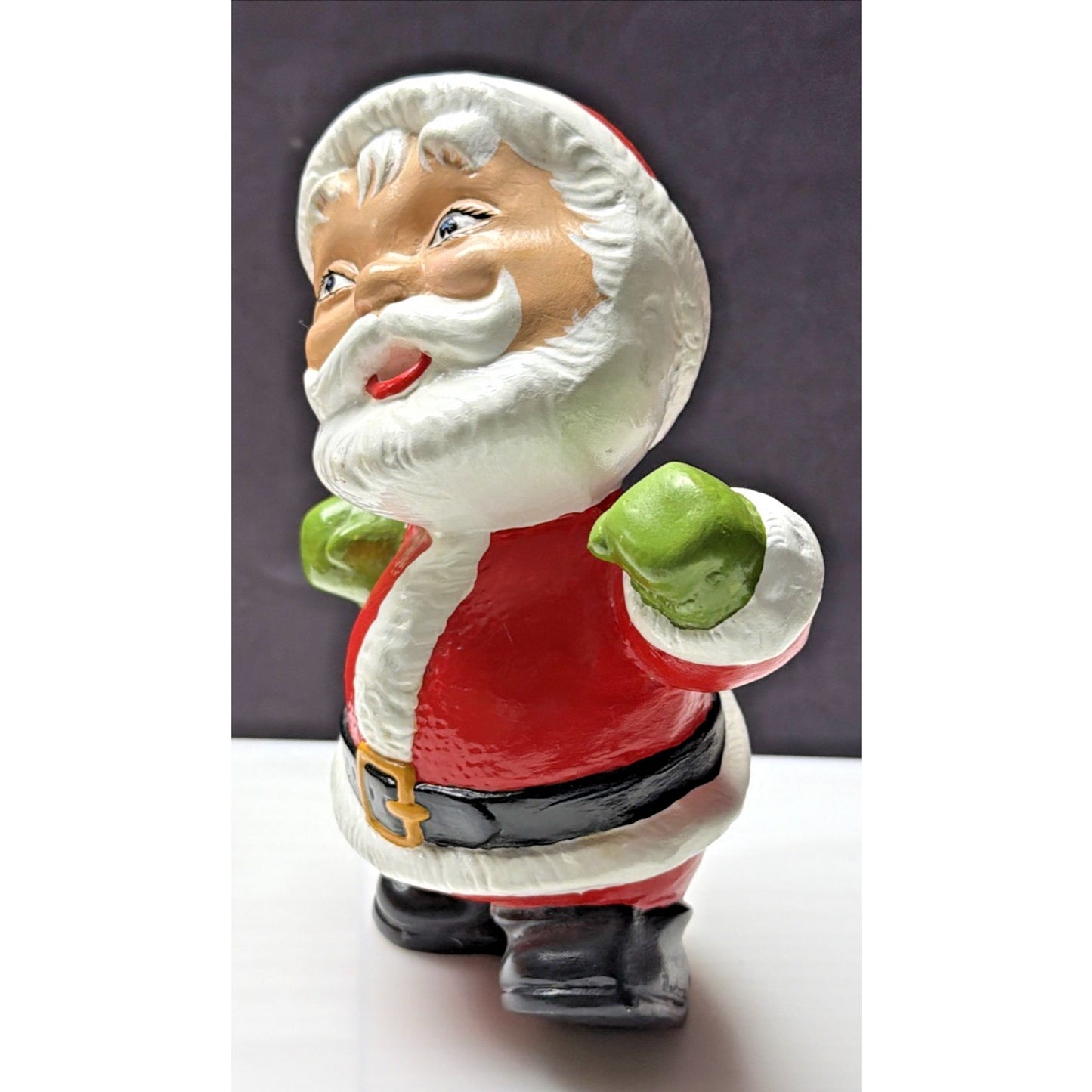 Vintage Gare Barbara Baldwin Ceramic Santa Claus Figurine Hand Painted