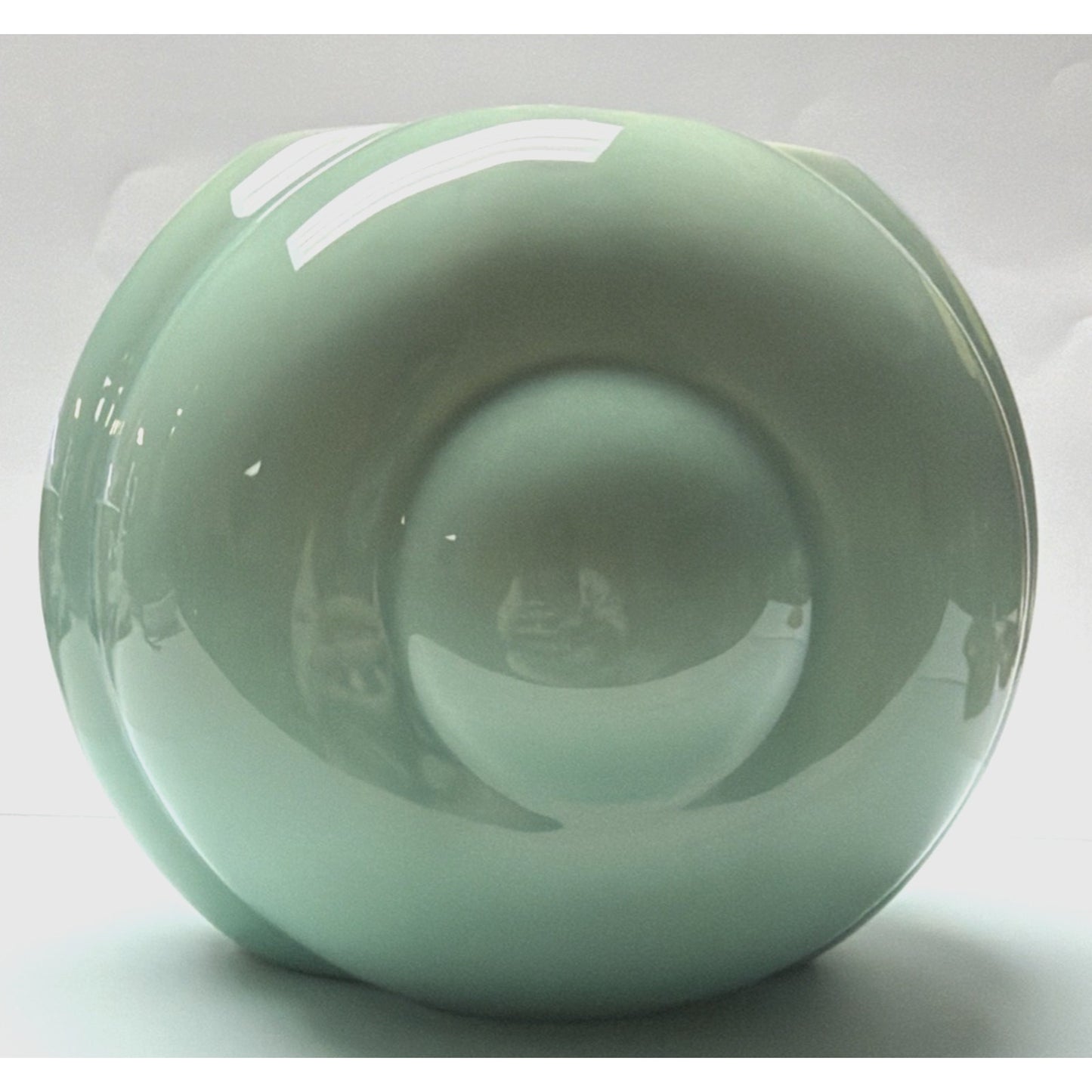 MCM Pittsville Art Pottery Vase Wisconsin 210 WIS Pillow Vase Turquoise Green