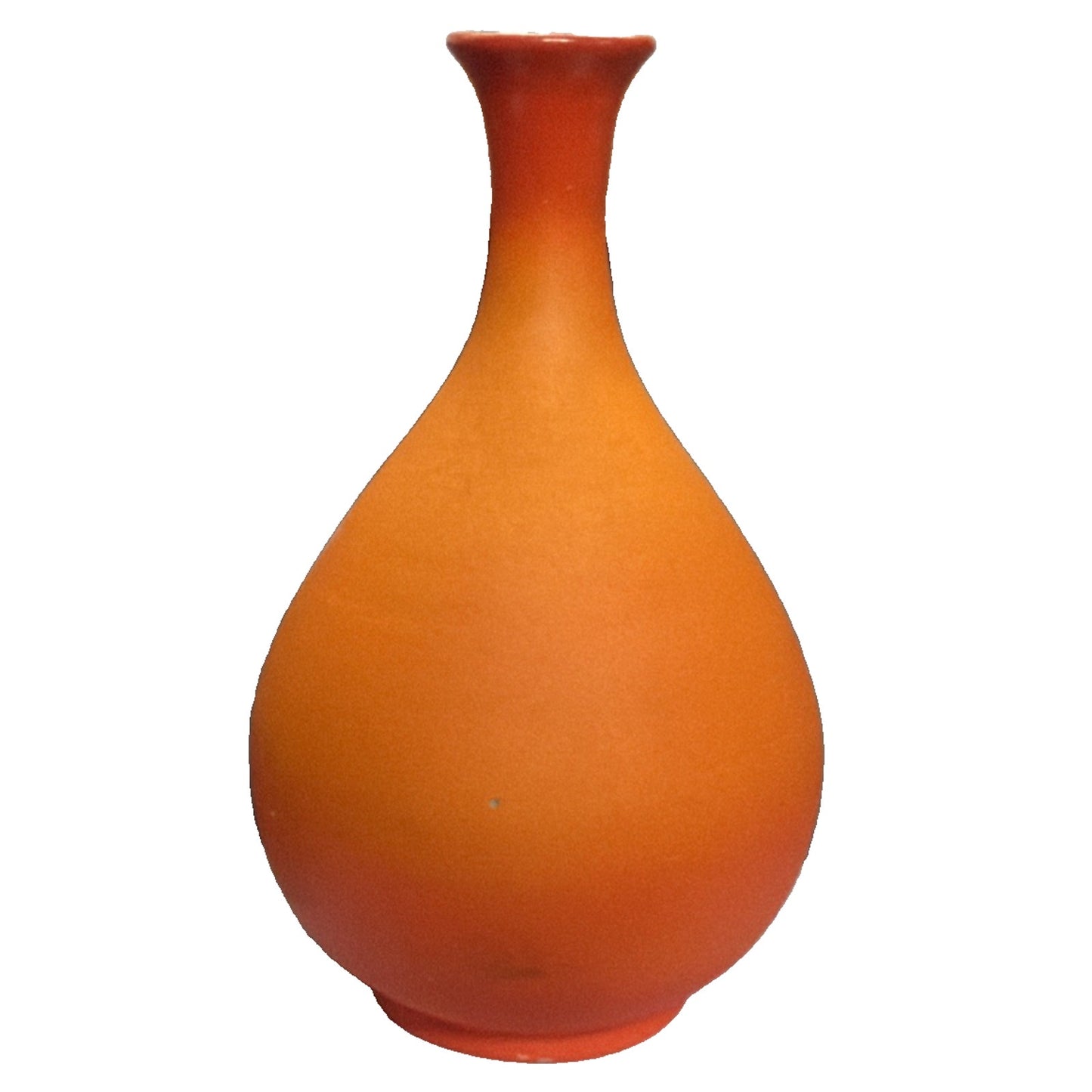 MCM Villa de Zaachila Oaxaca Pottery Metros Orange Vase Weed Pot Green Glazed
