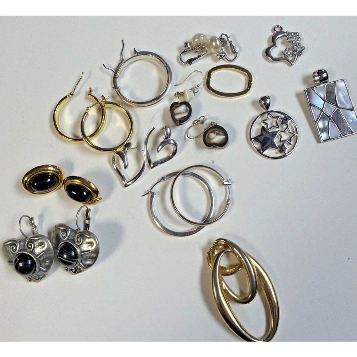 Vtg Modern Jewelry Lot Craft Art Damage Art Wearable Costume Monet As-Is 2#