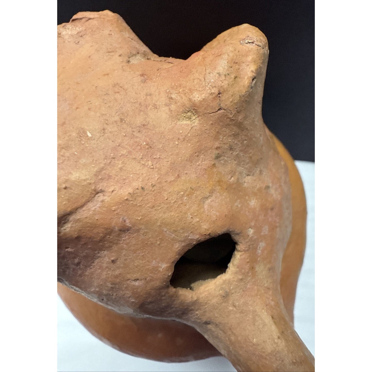 Columbian Zoomorphic Effigy Jar Clay Pitcher Jug As Is