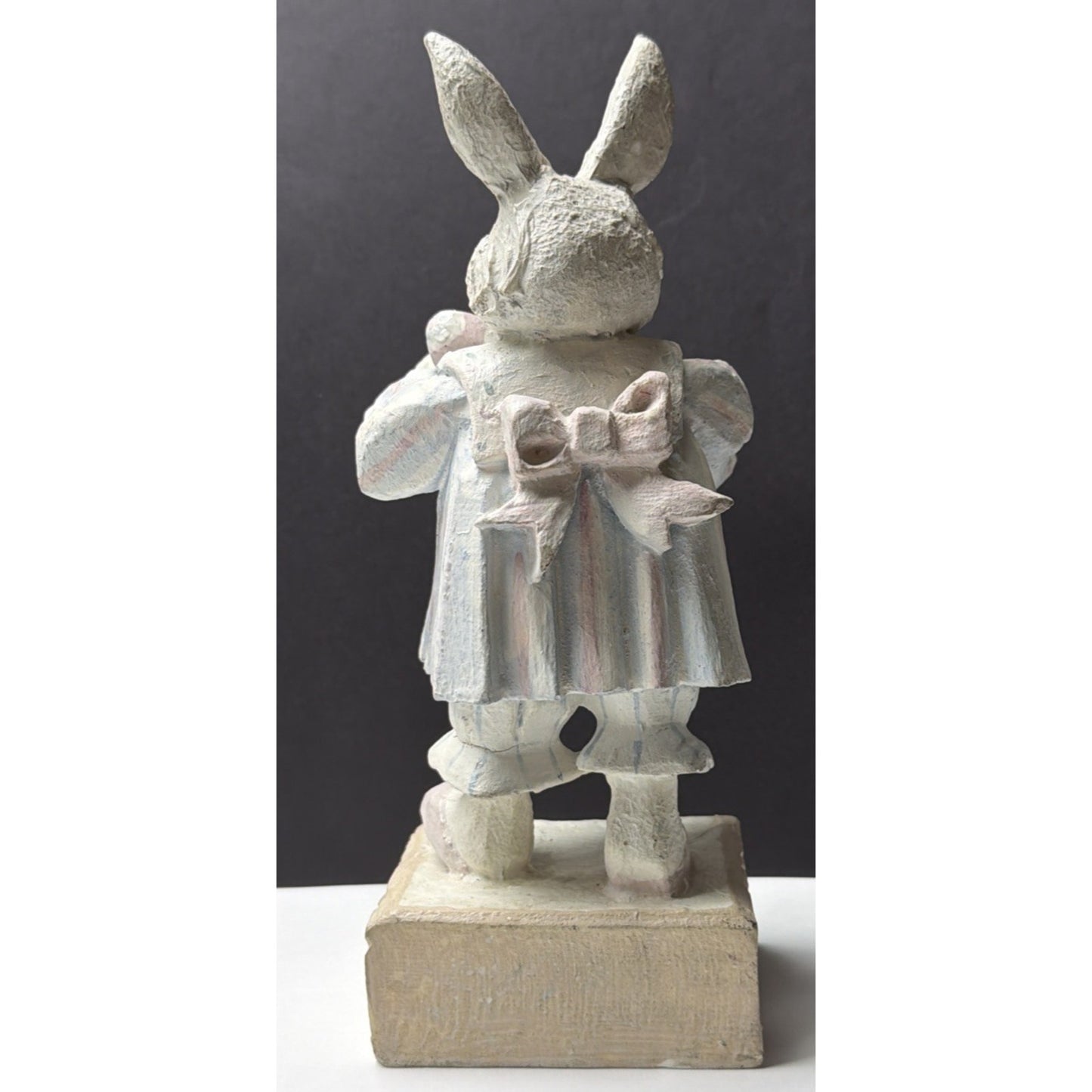 Vintage Denise Calla House of Hatten Easter Bunny Rabbit Girl Dress Egg Folk Art