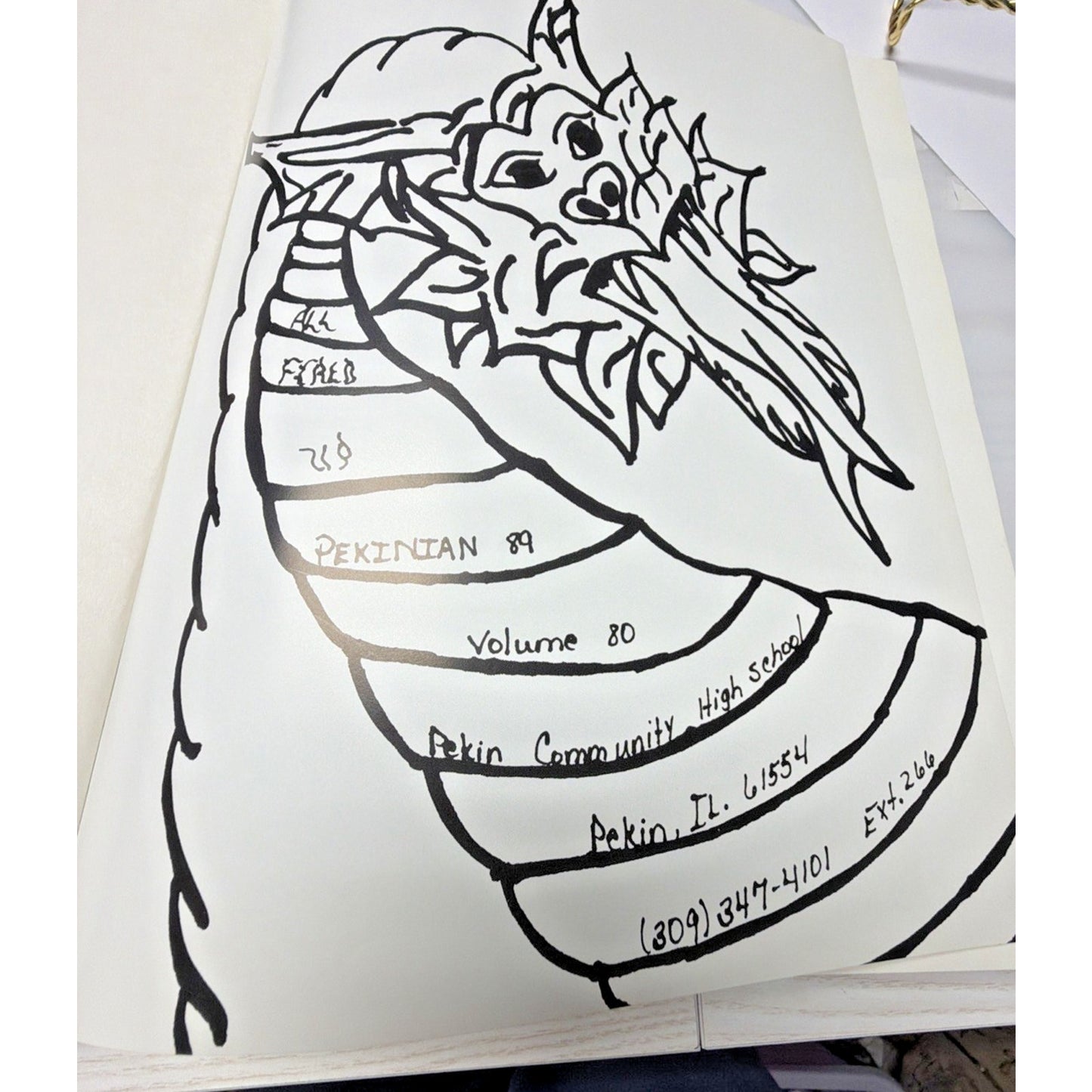 Pekin Pekinian High School Yearbook 1989 IL Vol 80 All Fired Up