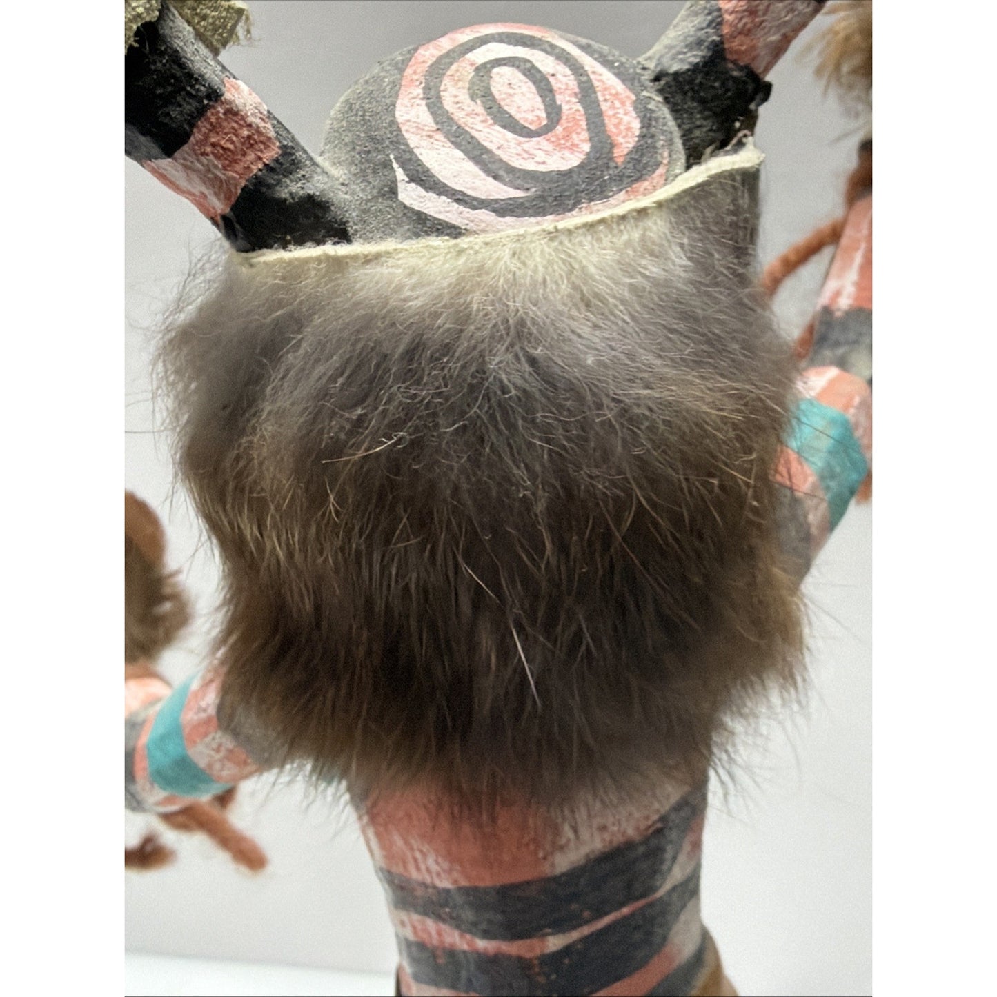 Vintage Kachina Doll Clown Dancer Signed Smith Native American Navajo As Is