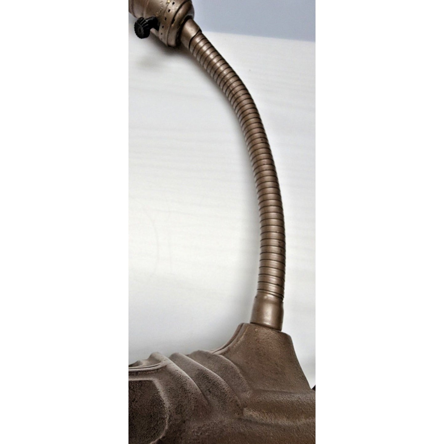 Art Deco Rodale Portable Gooseneck Cast Iron Industrial Table Desk Lamp As Is