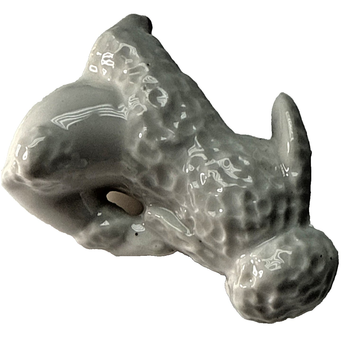 Vintage Anthropomorphic Poodle Dog Puppy Figurine Pink Bow Porcelain