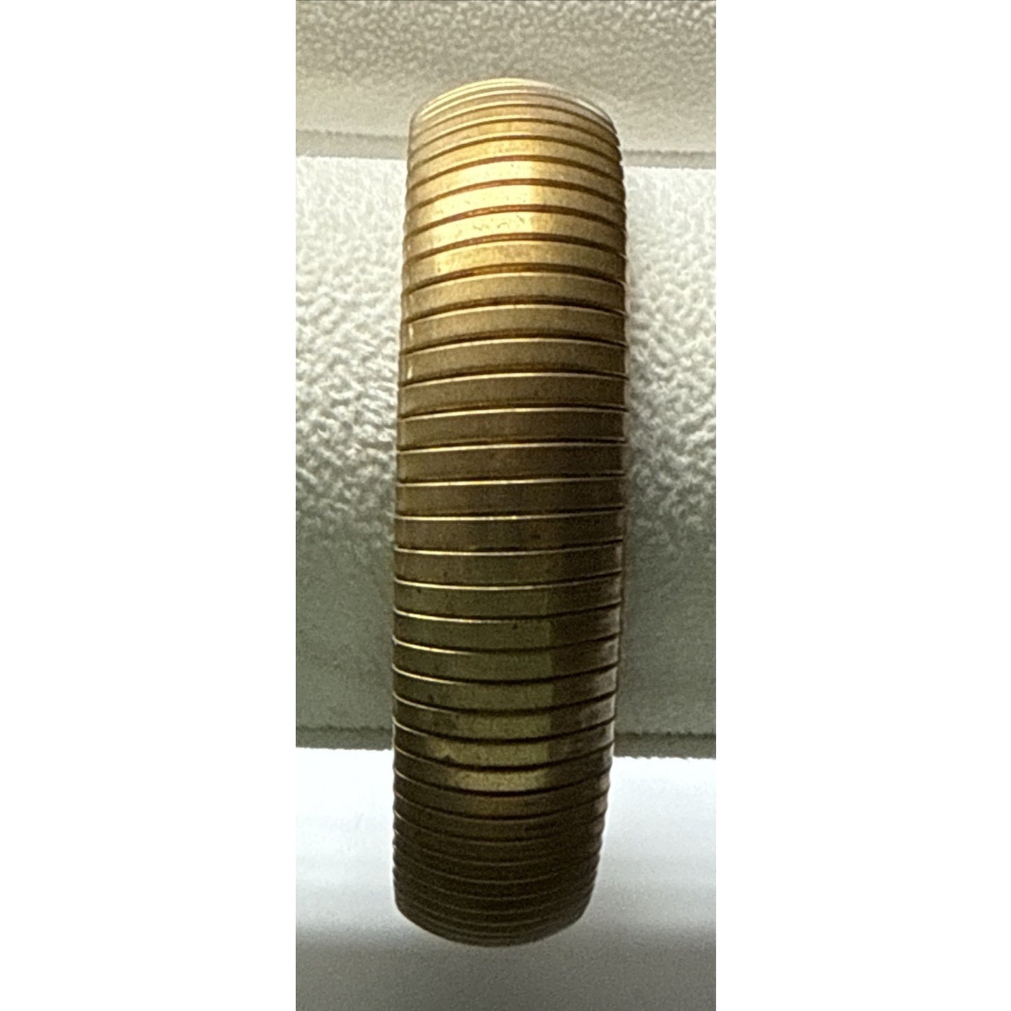 Vintage Flex Omega Brass Gold Tone Bangle Tubogas Stretch Bracelet