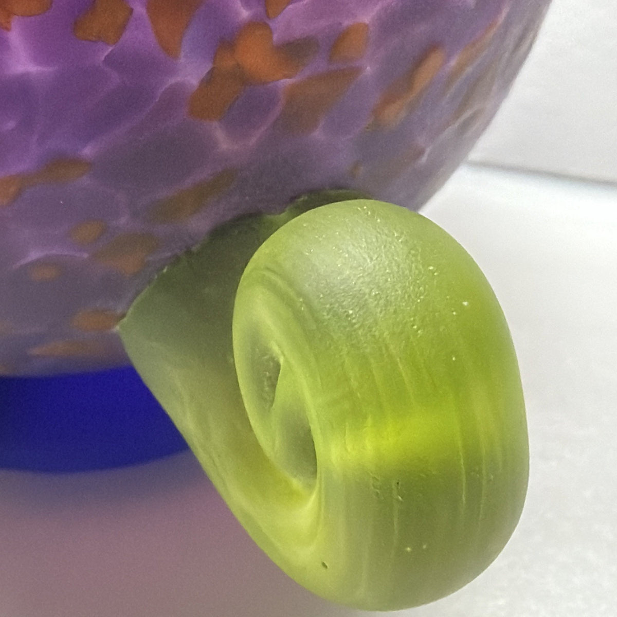 Vintage Signed Glasstudio Studio Line Borowski Bird Kiwi Art Glass Paperweight