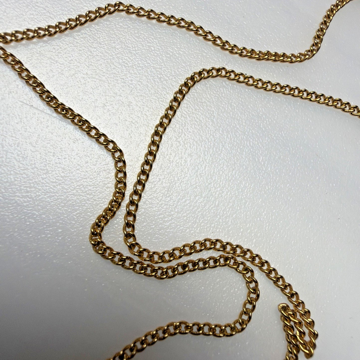 Vintage Crown Trifari Gold Tone Aquarius Zodiac Pendant Necklace
