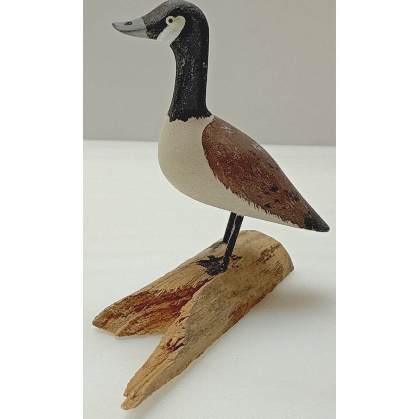 Vintage Hand Carved Wooden Canada Goose Driftwood Signed Ray Proulx Quebec