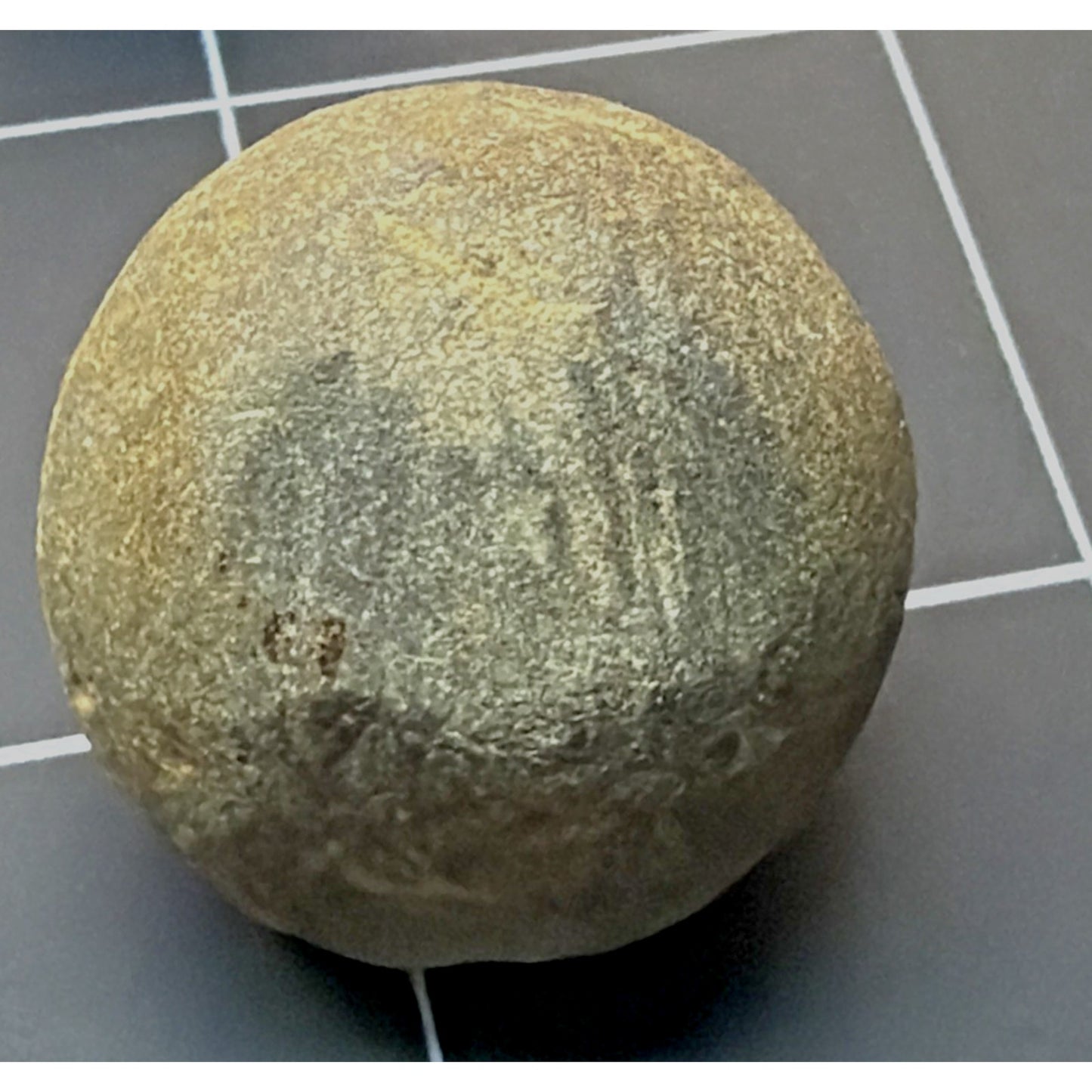 Old Lot of 2 Native American Mano Grinding Tools Stone Round Marbles IA