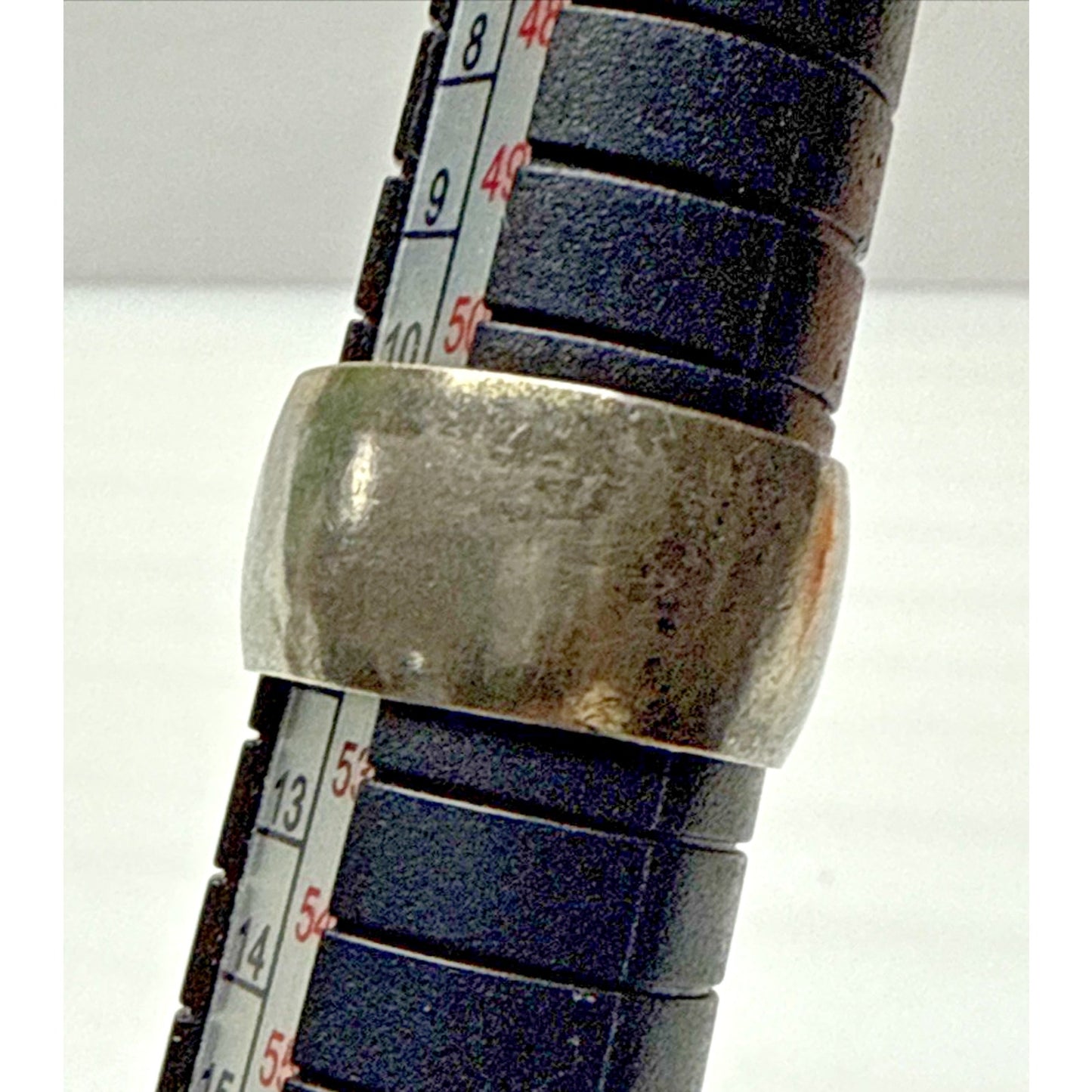 Vintage Uncas Cigar Band Ring Silver Metal Sz 6 As Is