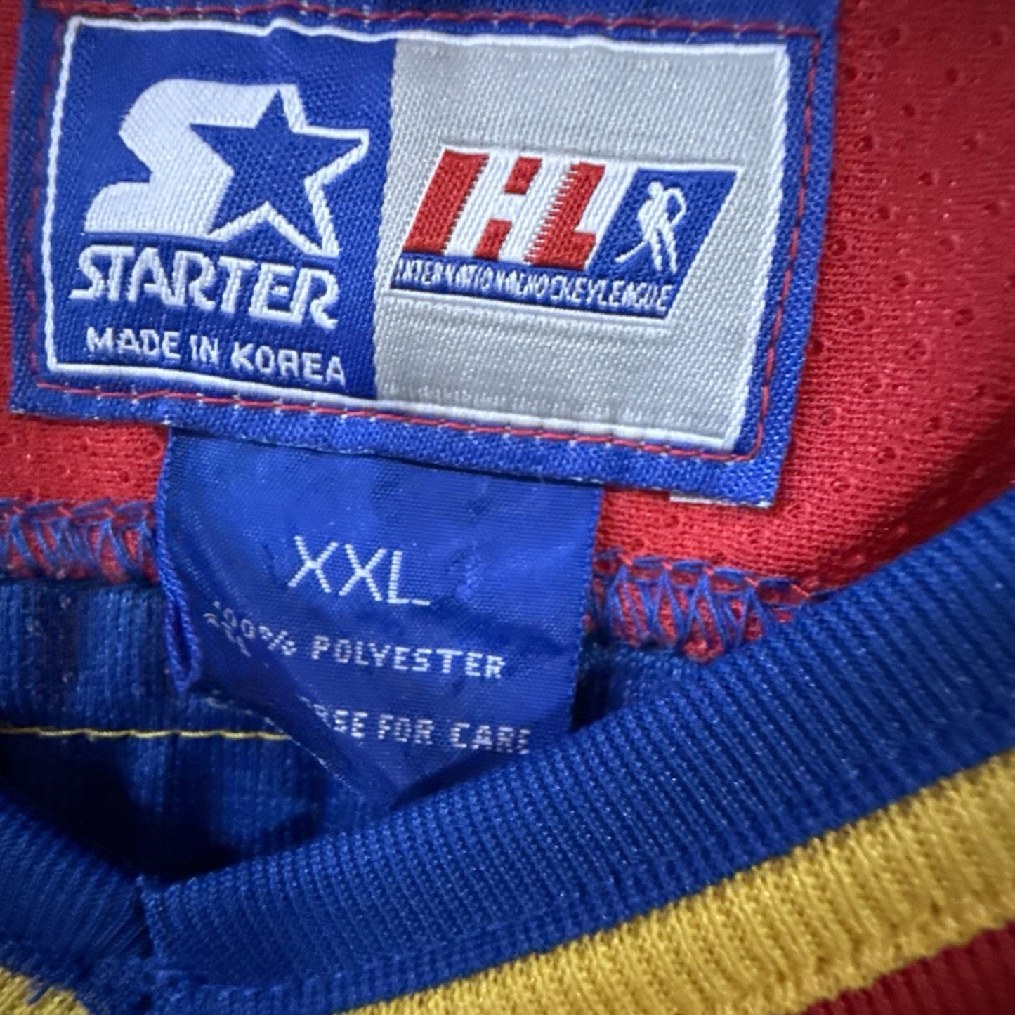 Vintage Starter IHL Peoria Rivermen Hockey Jersey Mens XXL As-Is