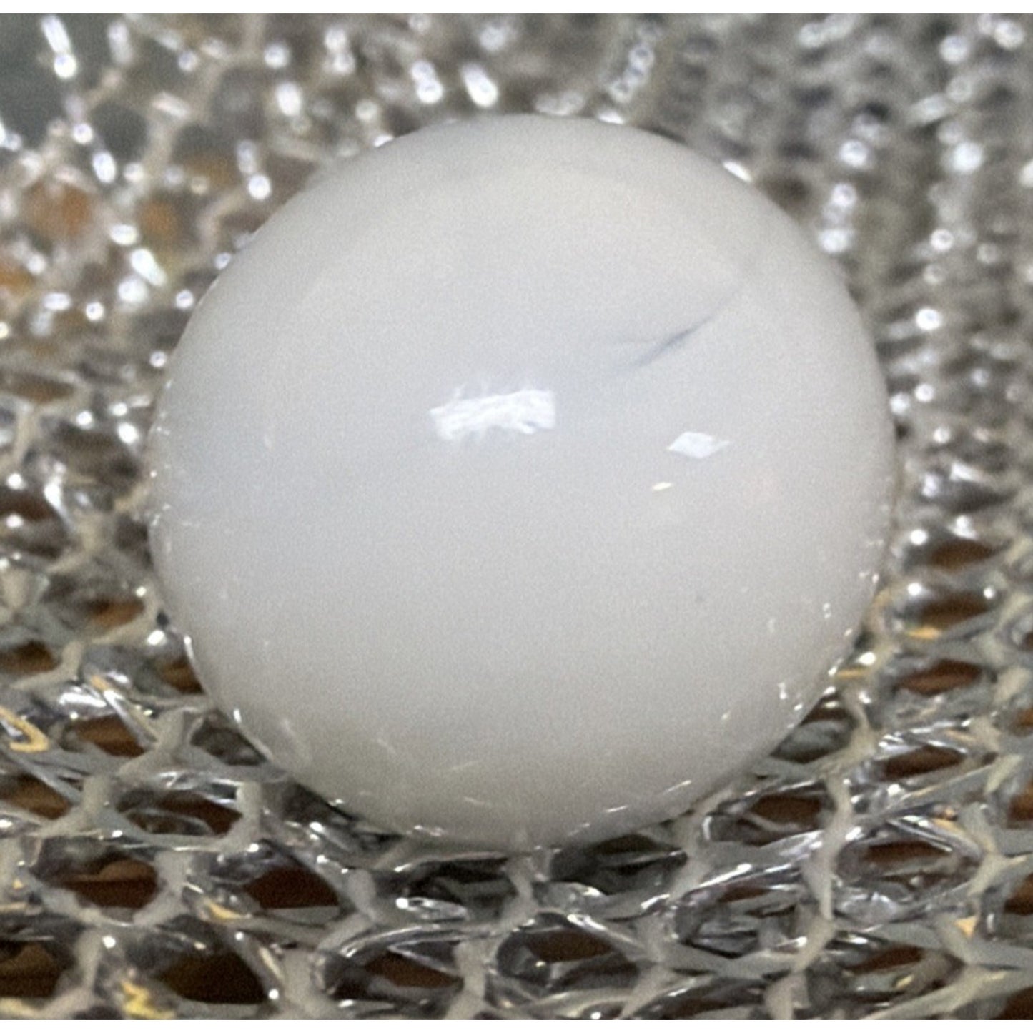 Old Christensen White Agate Marble As Is Read