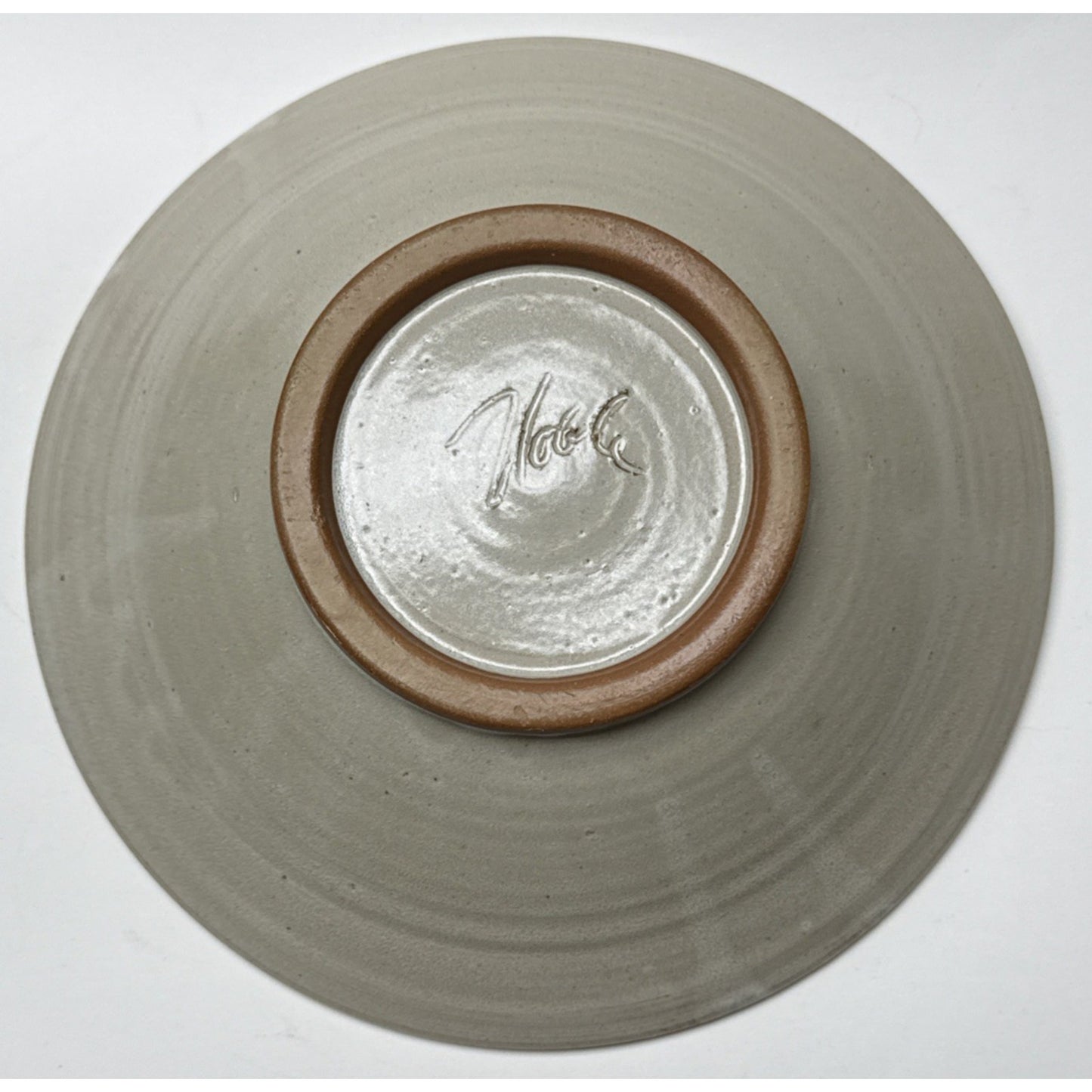 Noble Studio Art Pottery Pitcher Bowl Basin Trillium Blue White