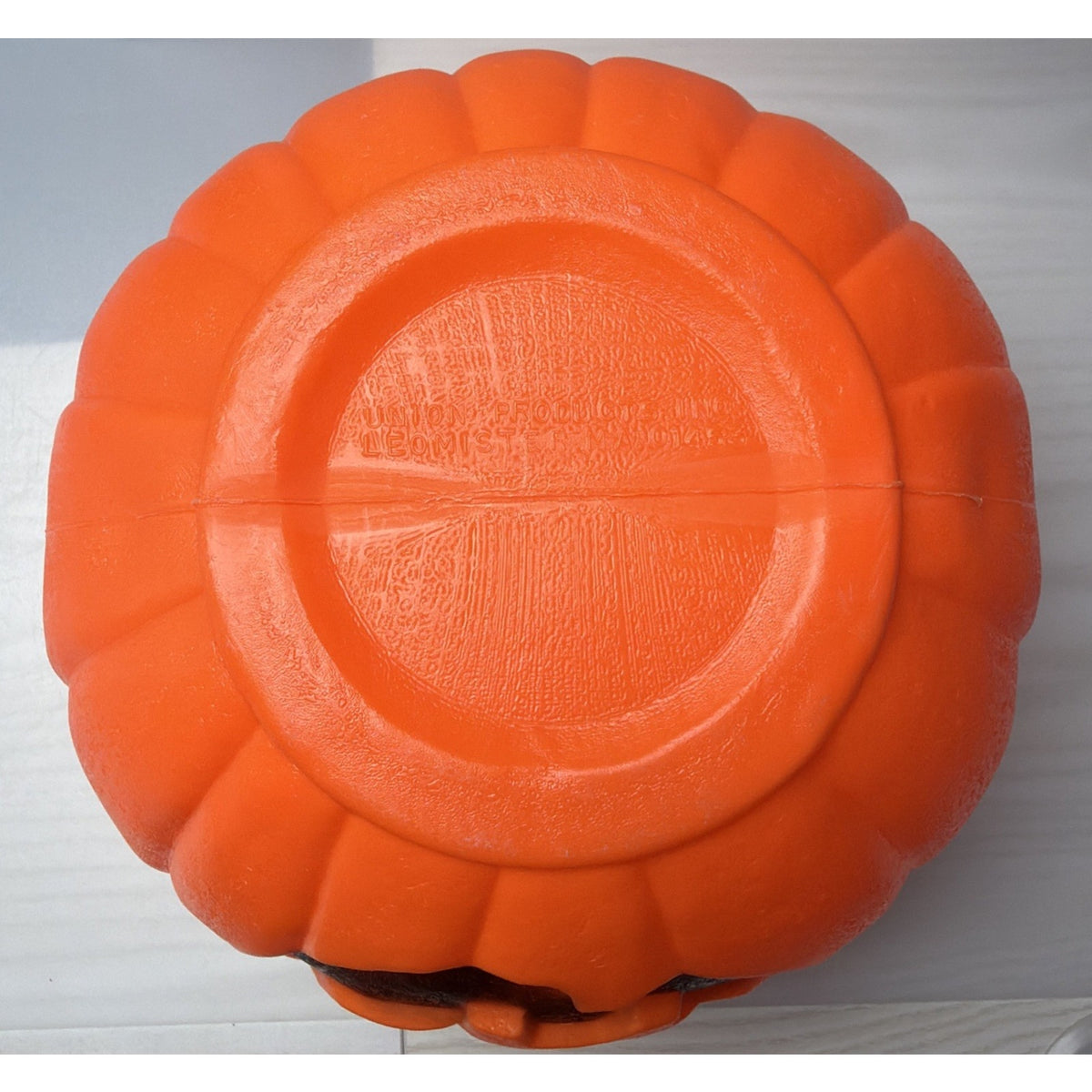 Vtg Union Products Halloween Blow Mold Pumpkin Jack O Lantern Candy Bucket Pail